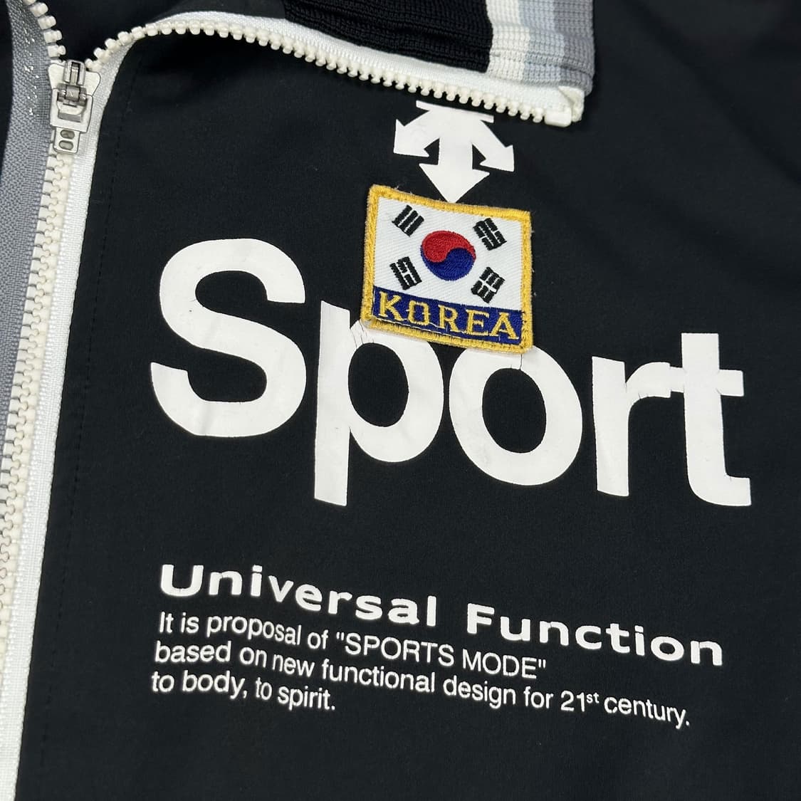 데상트 국대 블랙 트레이닝 트랙탑 져지 (L) 상품이미지4