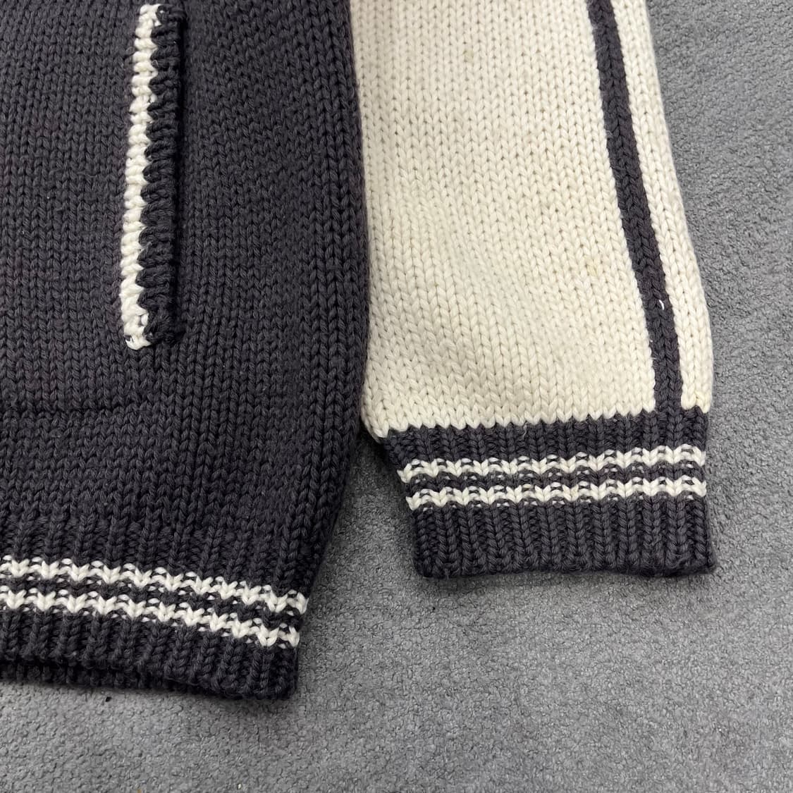 L 유니클로 재팬 니트 집업 상품이미지3