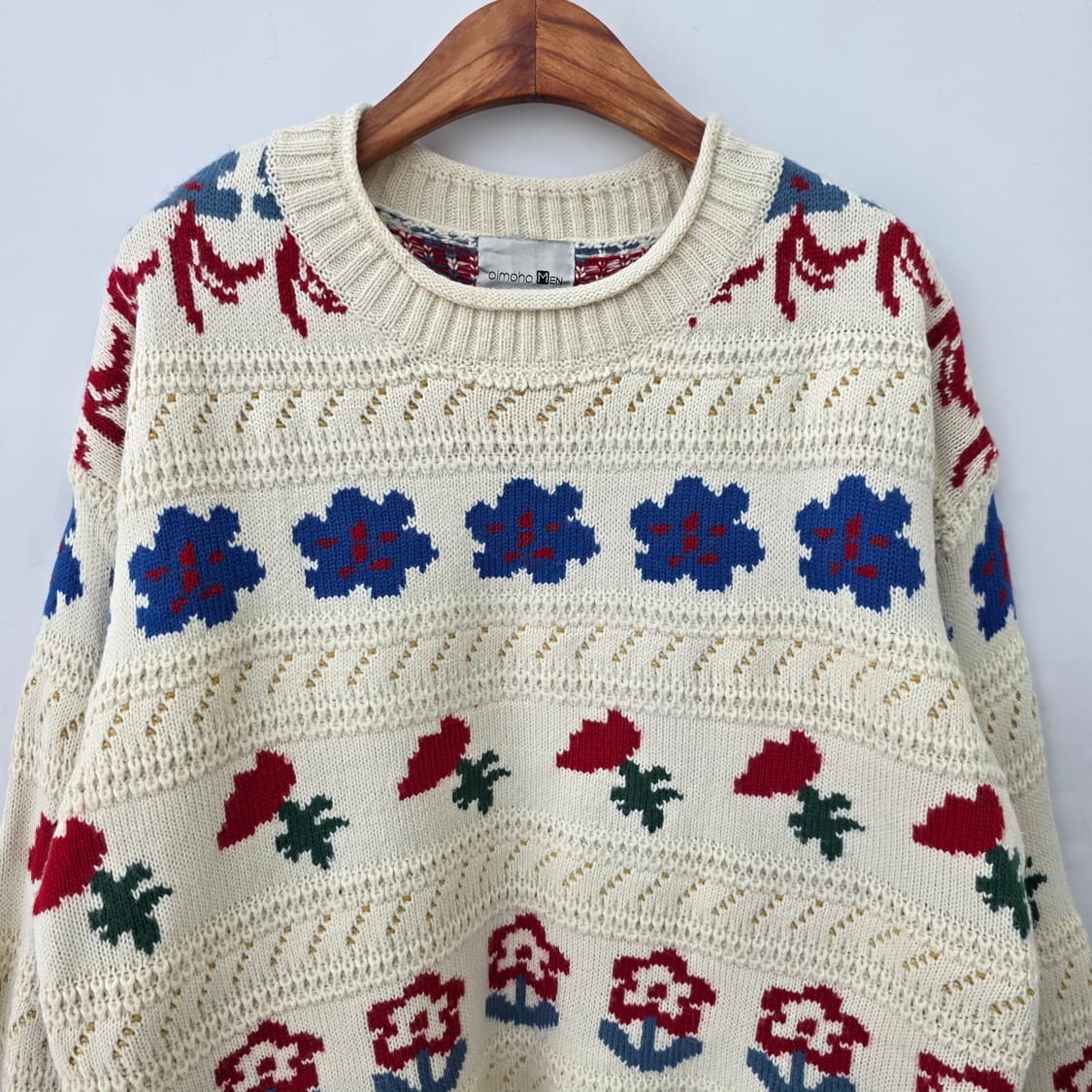 플라워패턴 자가드 니트  상품이미지2