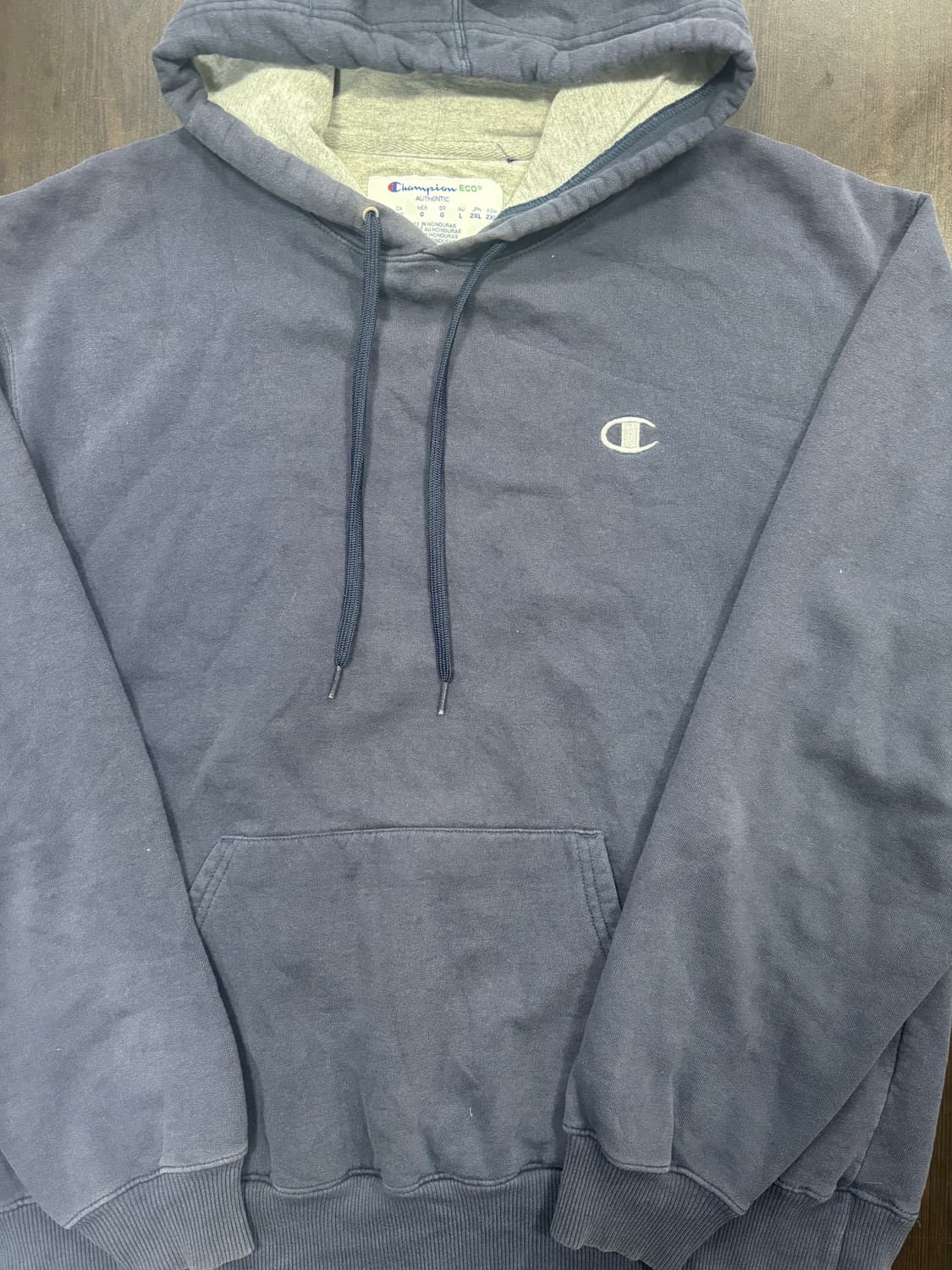 챔피온 네이비 후드티 상품이미지4