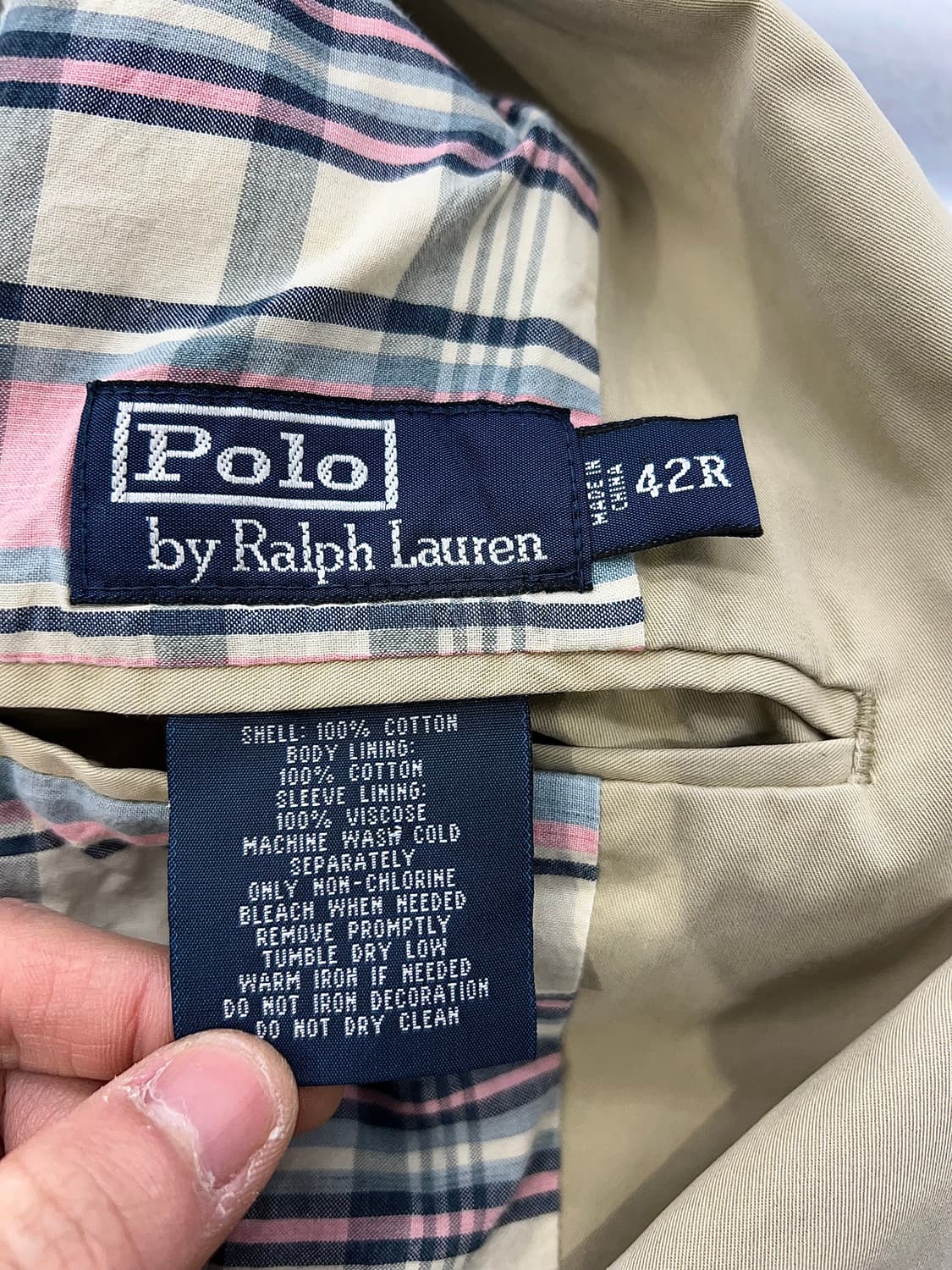 폴로 랄프로렌 라이트 베이지 레이크 피싱 코튼 트래퍼 자켓 상품이미지7