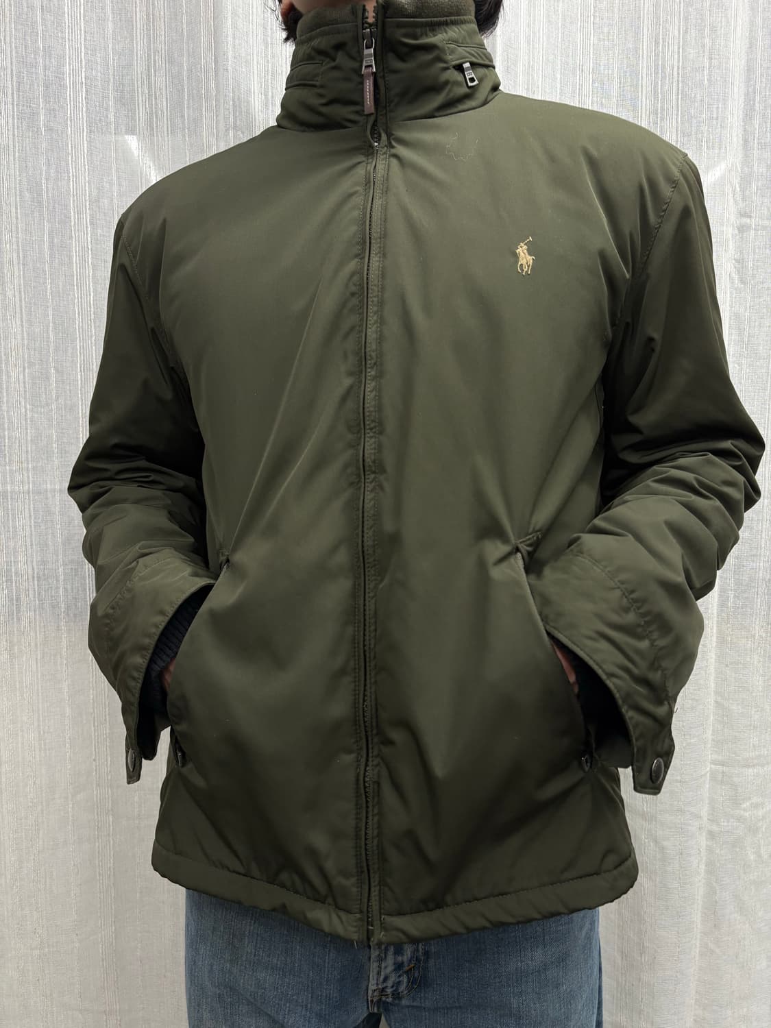 폴로 랄프로렌 카키 페리 블루종 윈드 자켓 상품이미지1