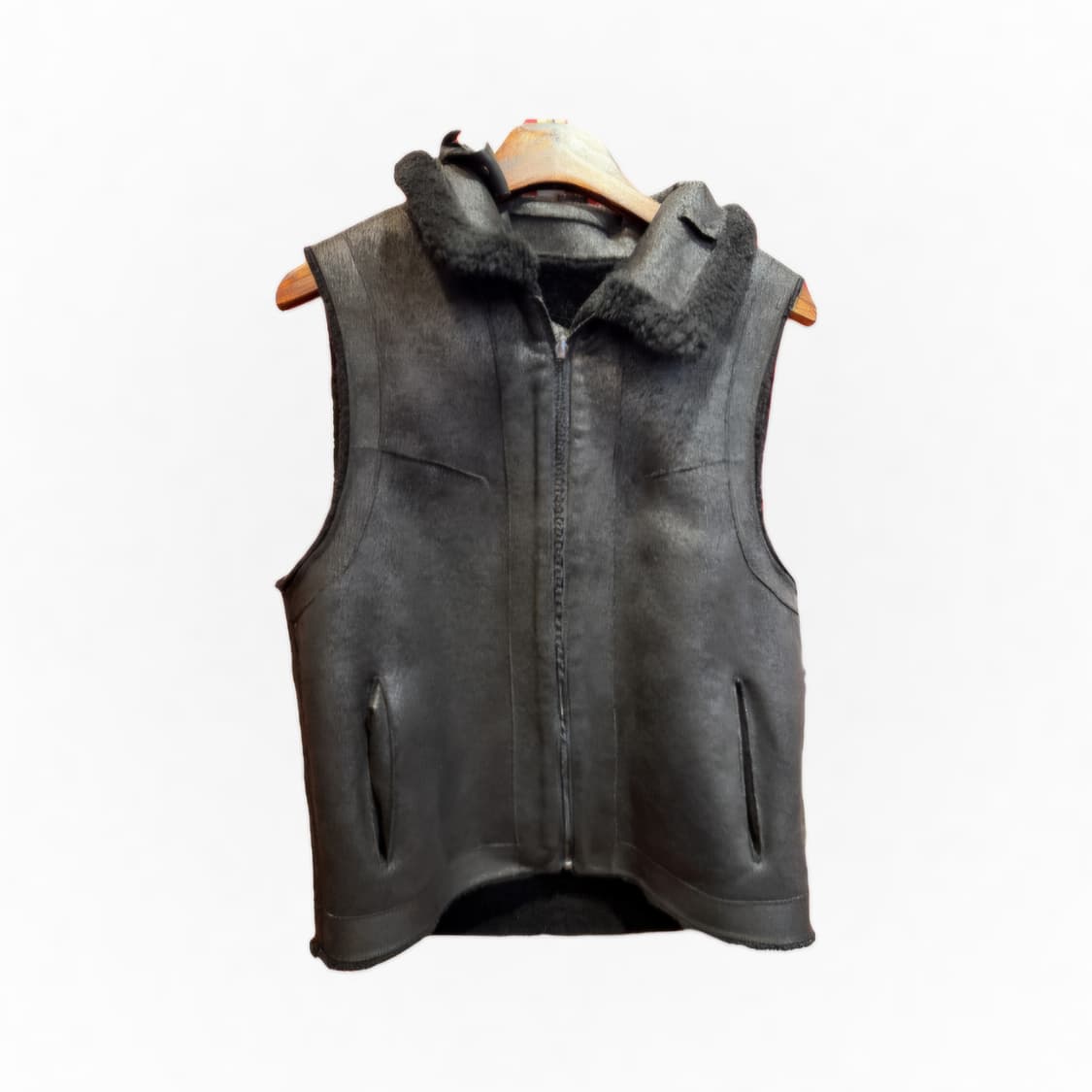 양털 가죽 빈티지 베스트 상품이미지1