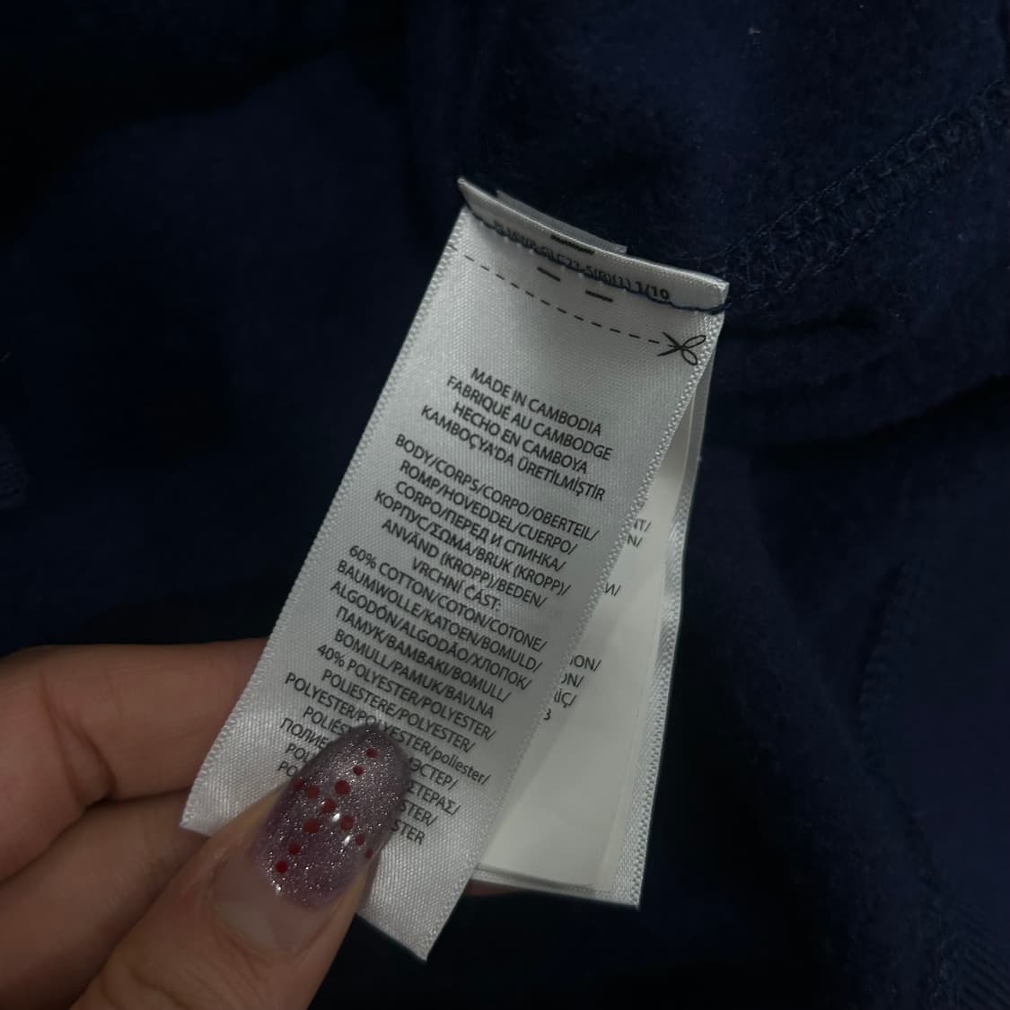 Polo 폴로 화이트 포니 네이비 트임 후드집업 상품이미지6