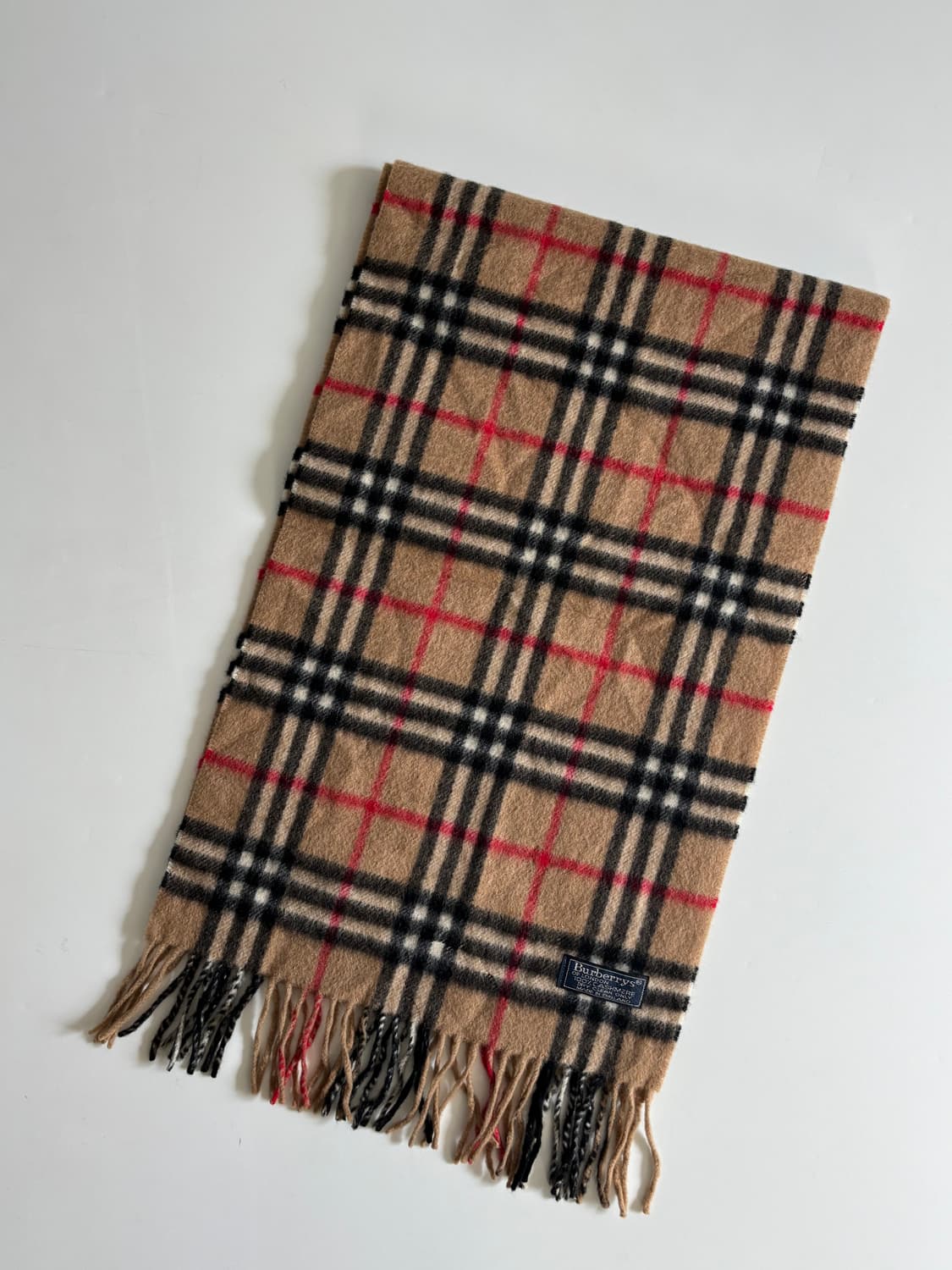 Burberrys 버버리 캐시미어  베이지컬러 노바체크 머플러 ​ 상품이미지4