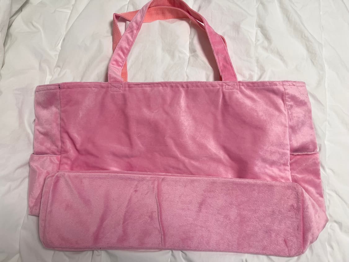 헬로키티 핑크 벨벳 가방 토트백 상품이미지2