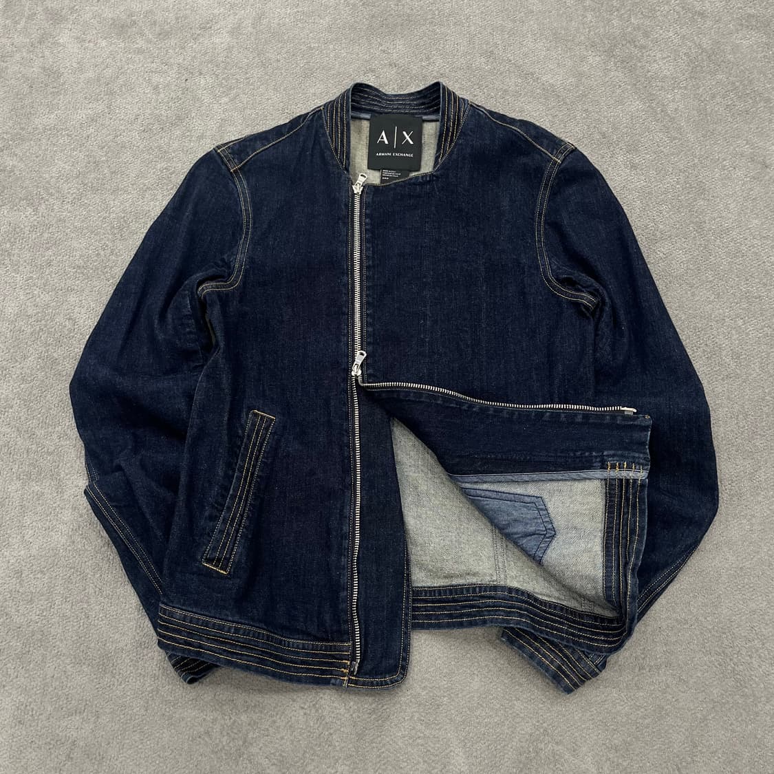 S 아르마니 익스체인지 투웨이 데님 블루종 상품이미지2