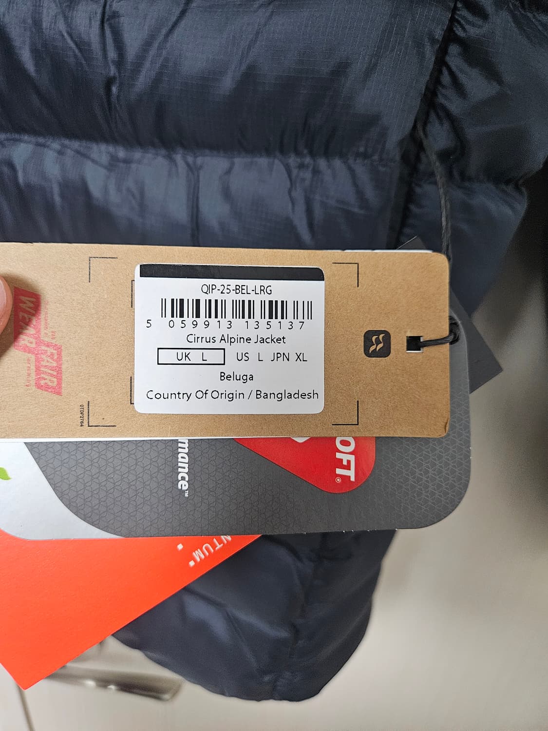 (새상품) Rab 랩 씨러스 알파인 자켓 Beluga 상품이미지3