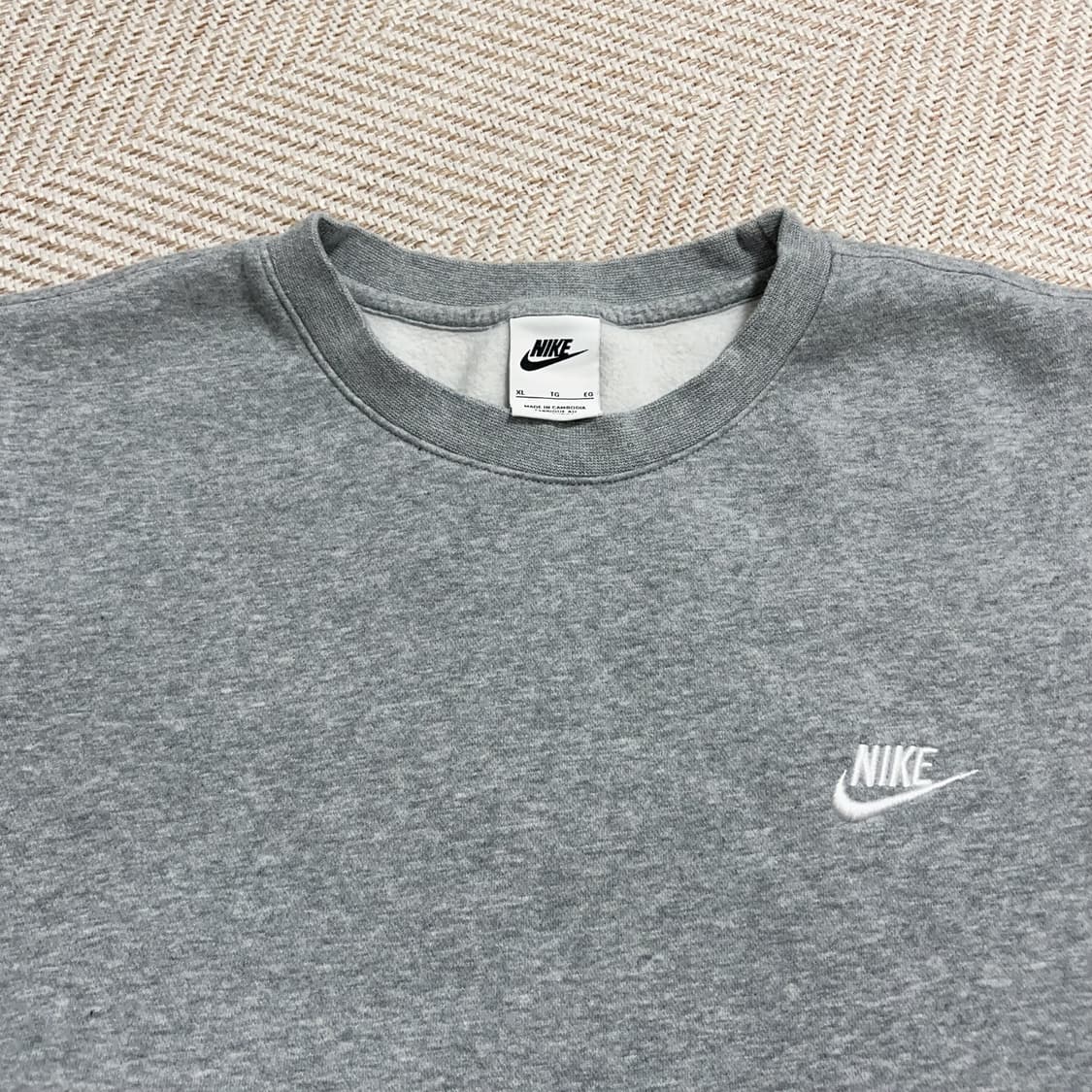 [정품] 나이키 그레이 푸츄라 기모 맨투맨 [ XL ] 상품이미지3