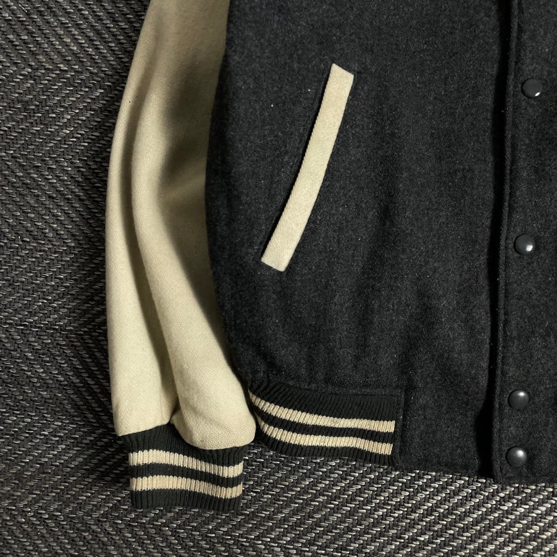 일본 클래식 빈티지 모직 바시티 자켓o 2943 상품이미지3