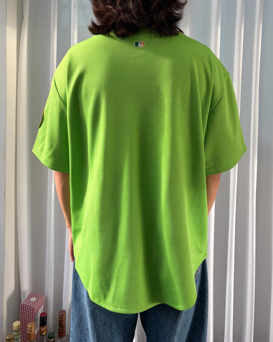 [XL]MLB 올드 오클랜드 애슬레틱스 베이스볼 져지 유니폼 상품이미지4