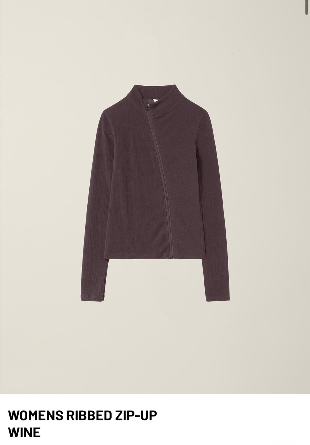 EE ribbed zip up 구매 상품이미지1