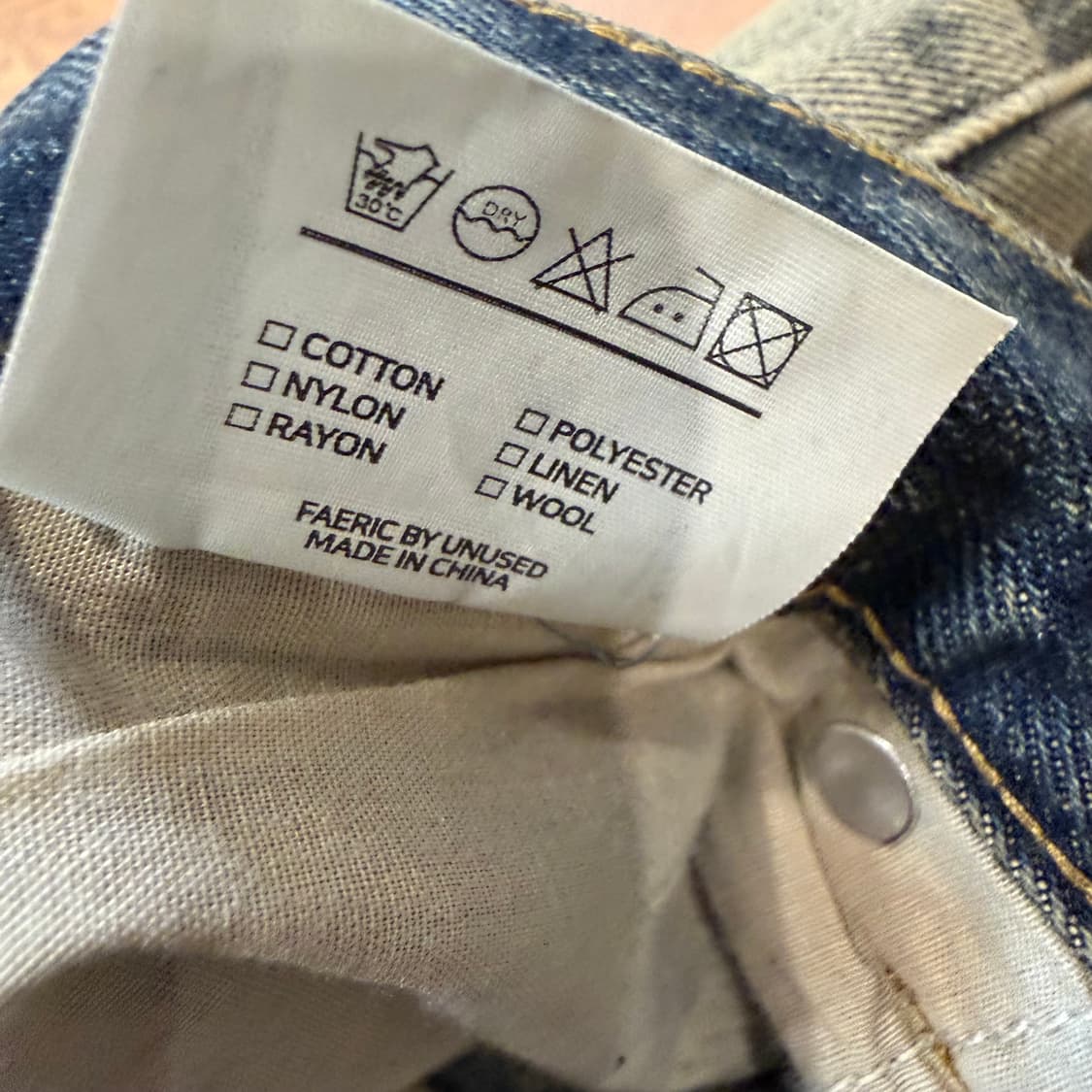 UNUSED.LAB 멀티카고 데님팬츠 상품이미지4