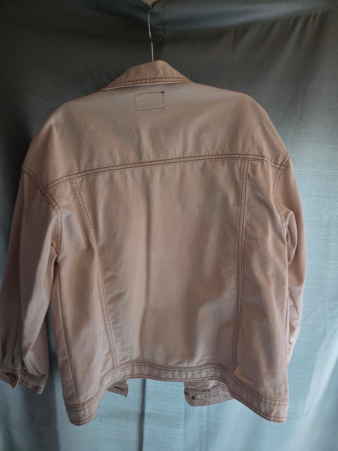 만원 급처! 스티치 데님 자켓 크림 상품이미지2