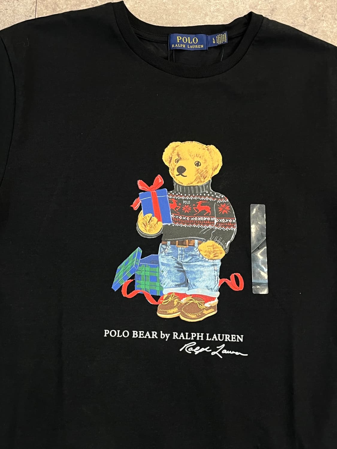 폴로 랄프로렌 베어 반팔티 블랙 L #csz3615 상품이미지6