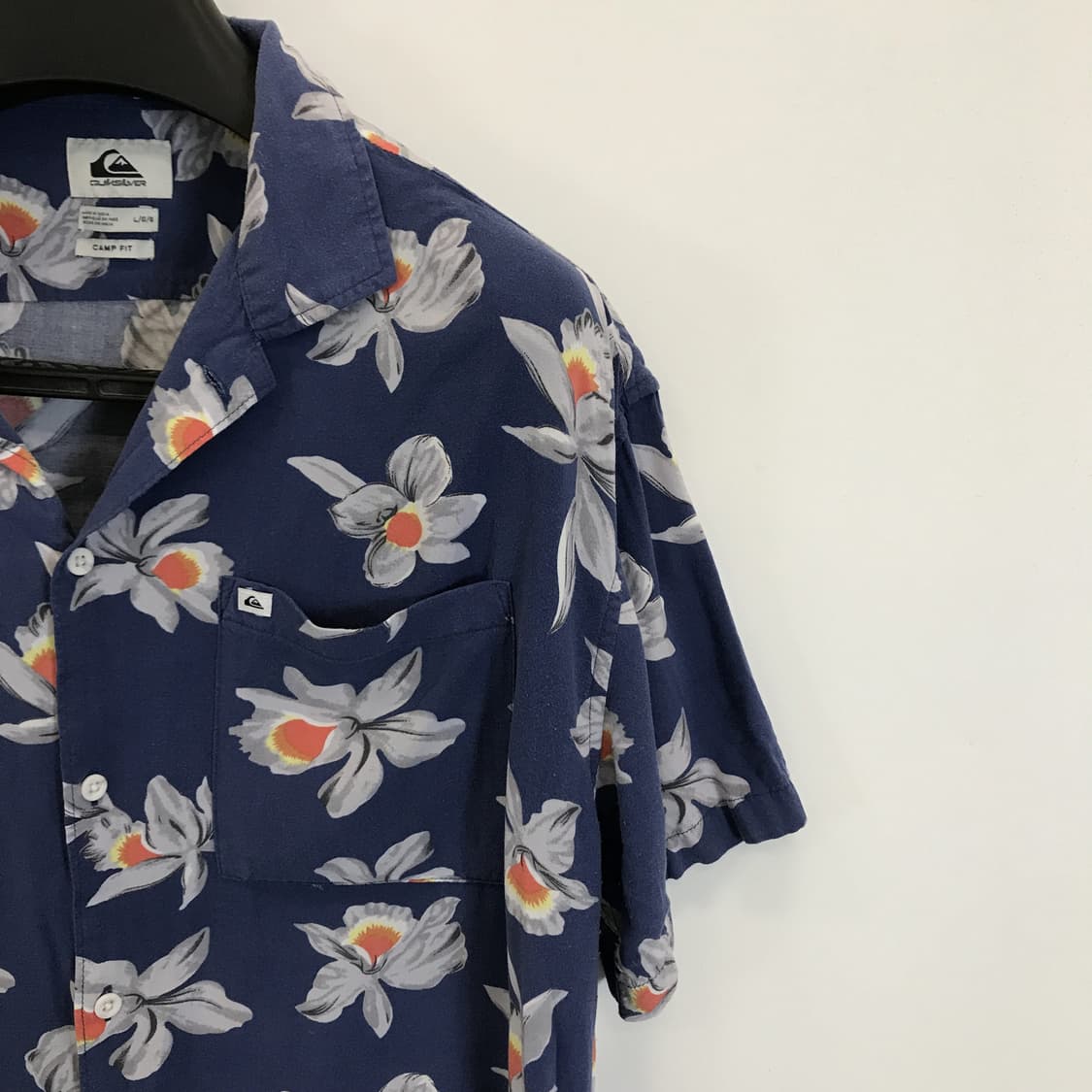 퀵실버 QUIKSILVER 캠프핏 반팔셔츠 [ L] 상품이미지2