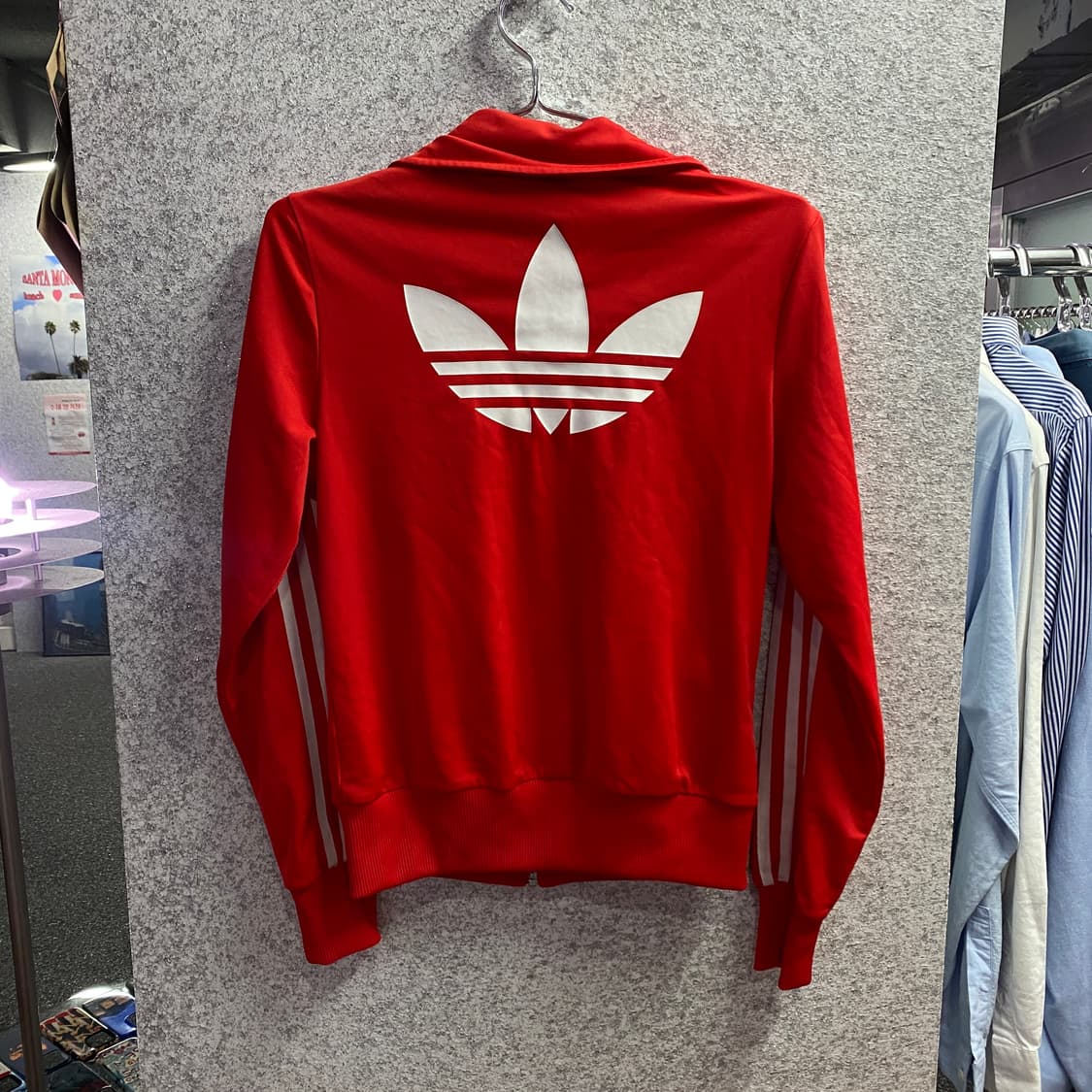 아디다스 파이어버드 트레포일 빅로고 크롭 트랙탑 져지 B3020   상품이미지3