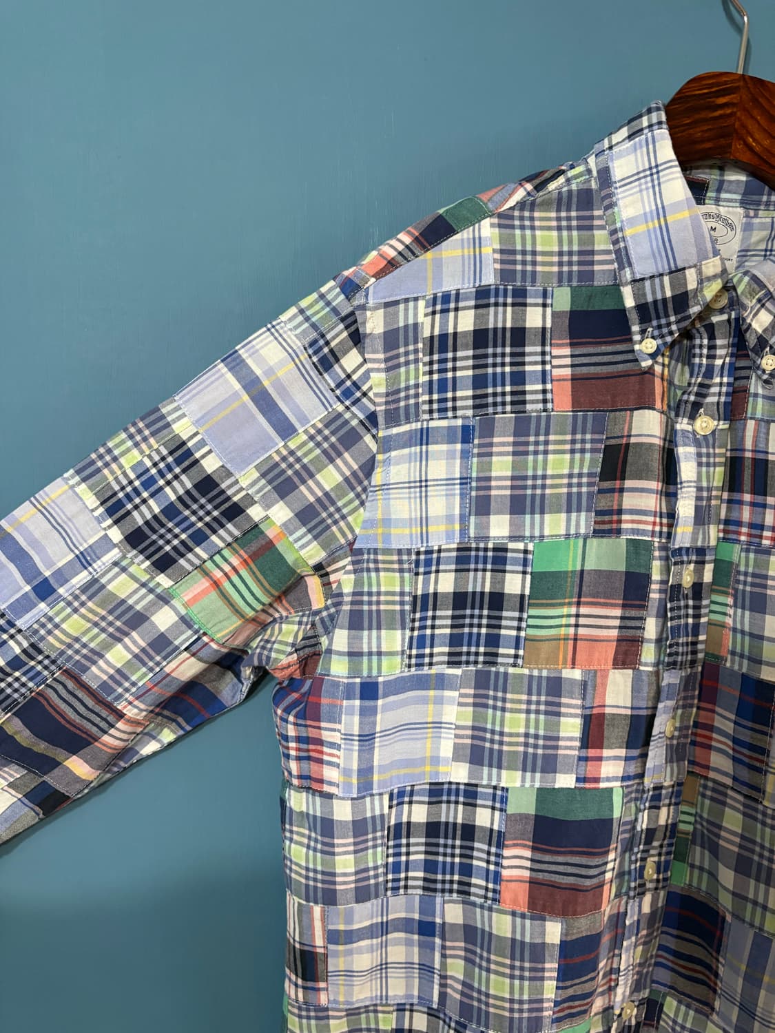 Brooks Brothers Madras Patch Work shirt. 상품이미지4