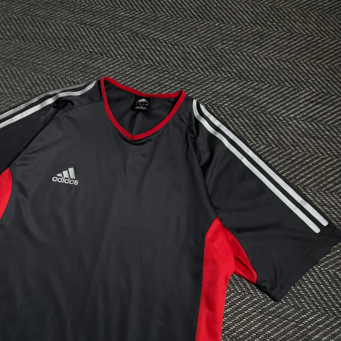 아디다스 배색 풋볼 트레이닝 삼선 반팔 탑y 4892 상품이미지3