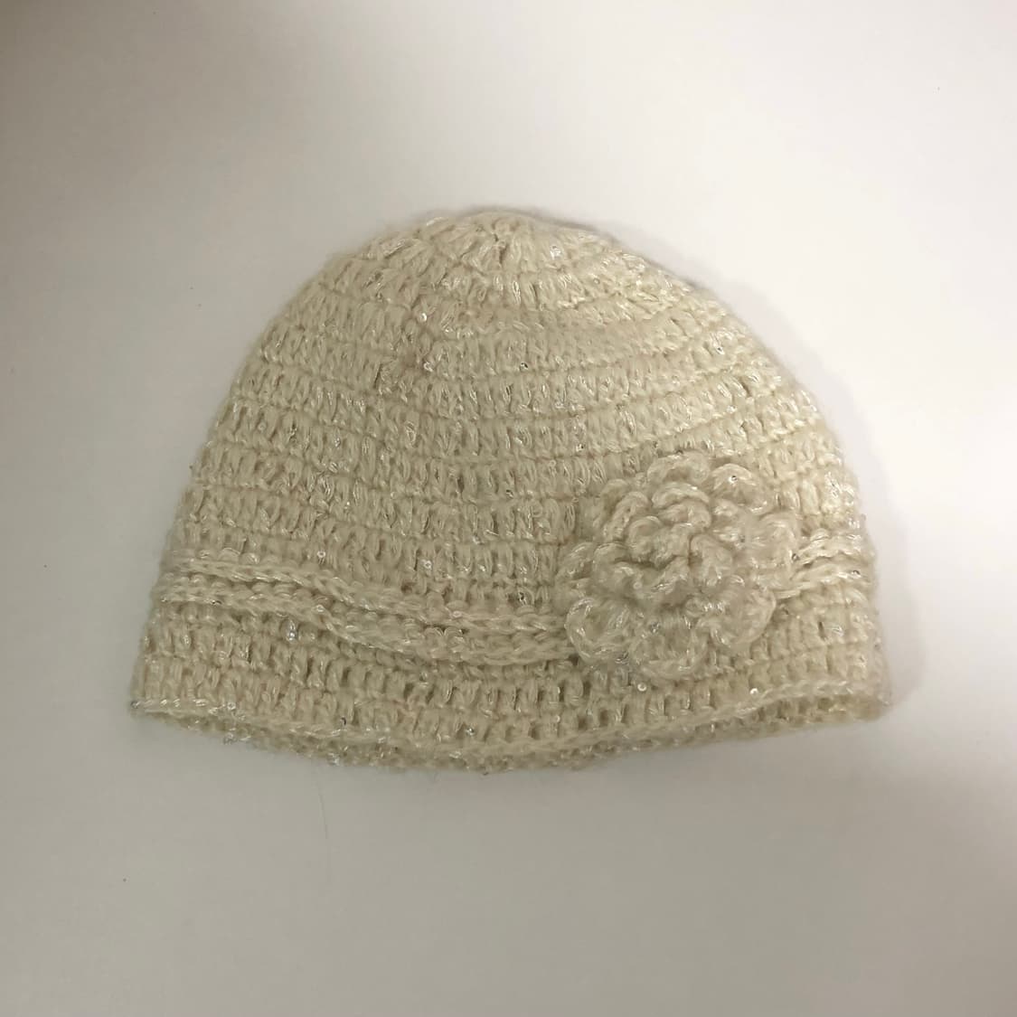 빈티지 플라워 니트 비니 모자 상품이미지2