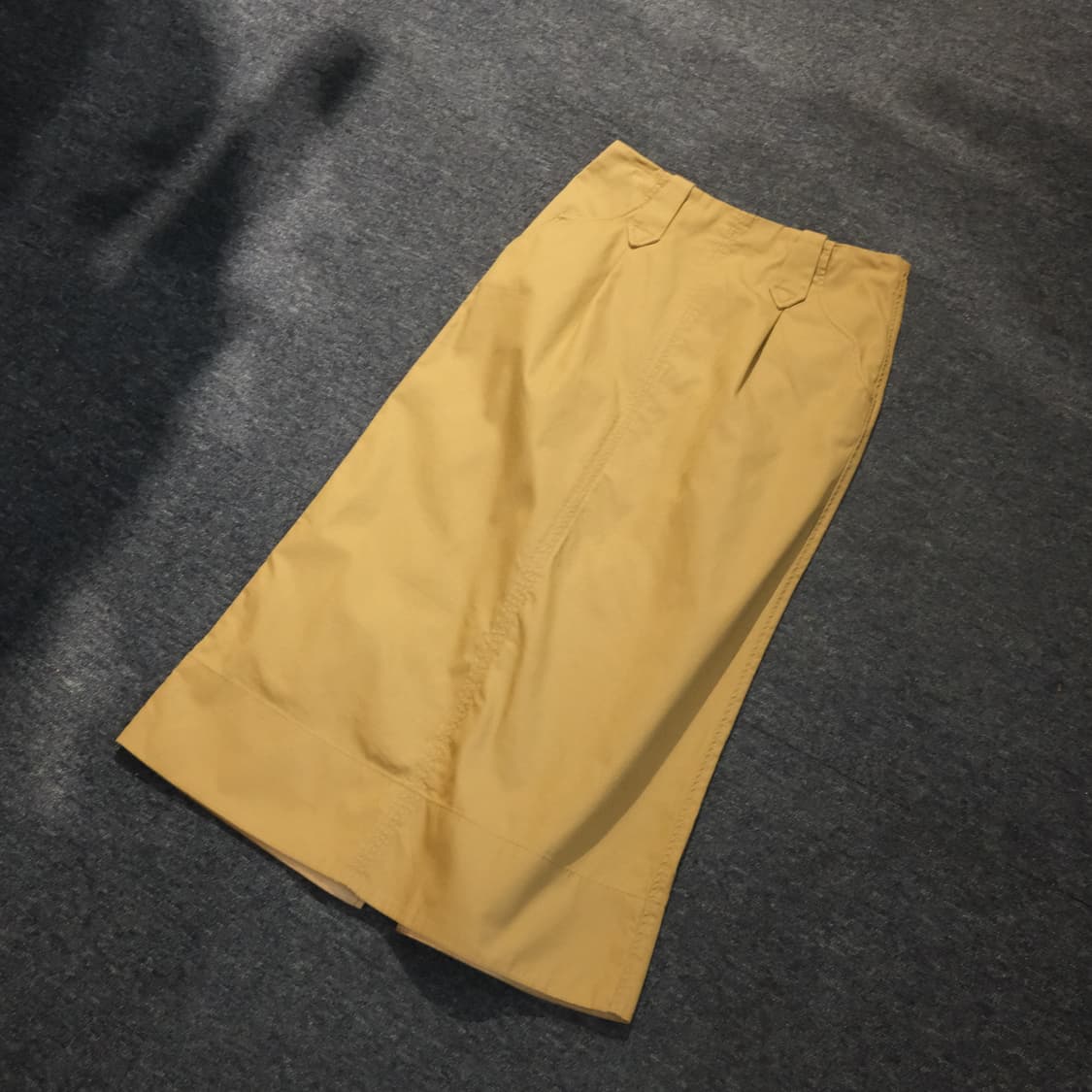 빔즈보이 베이지 면 스커트 상품이미지1