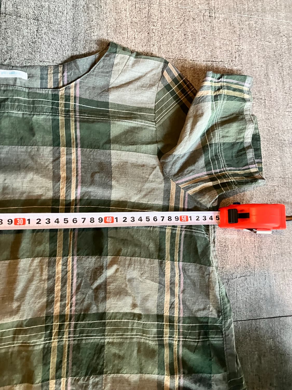 일본빈티지 Persodea 하구미모리걸 할메카지 잔체크 미디원피스 상품이미지2