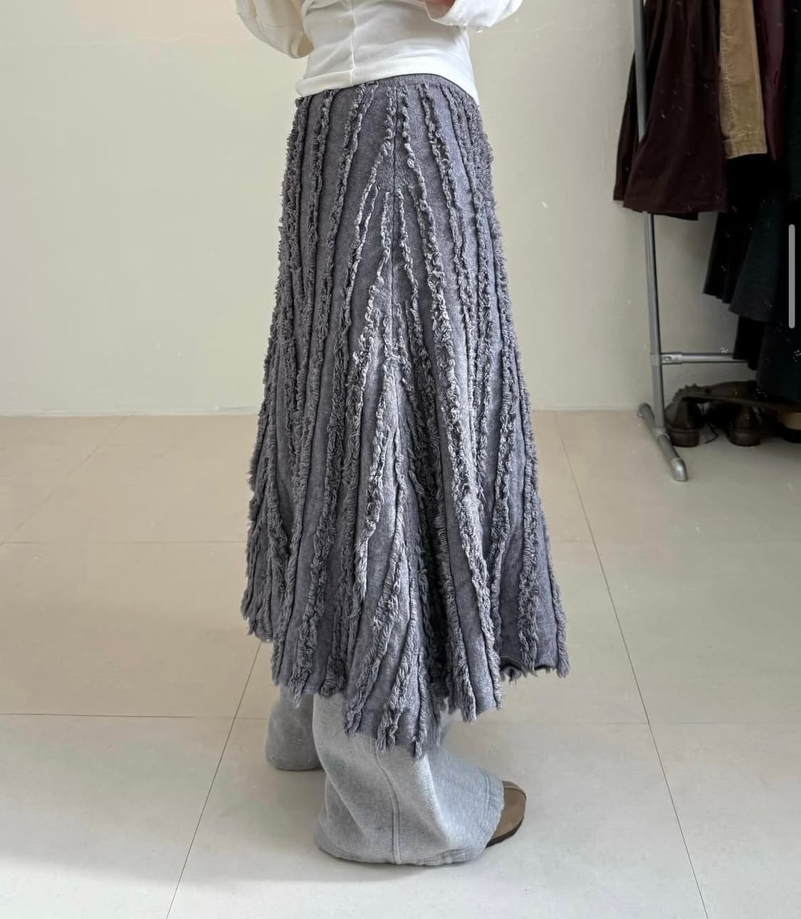 fishroom 태슬 니트 롱 스커트  상품이미지2