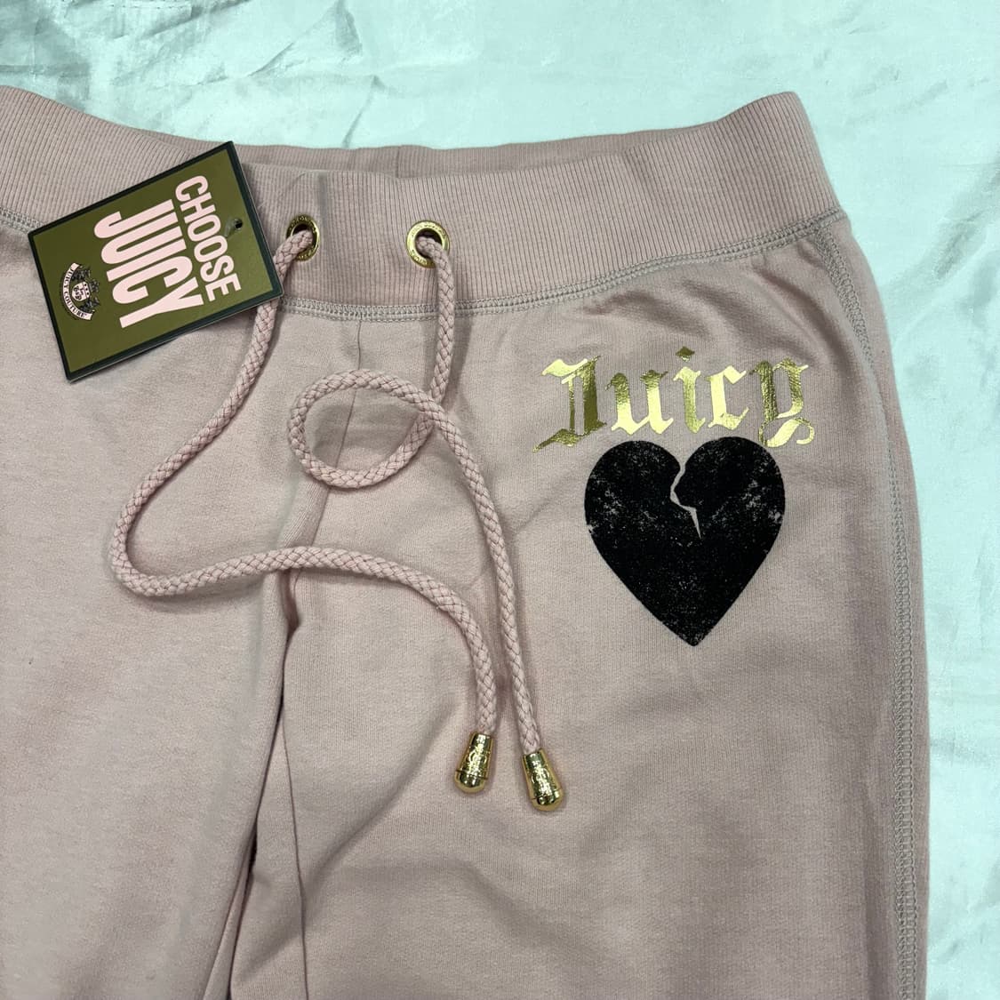 쥬시꾸뛰르 부츠컷 핑크 트레이닝 팬츠 상품이미지3