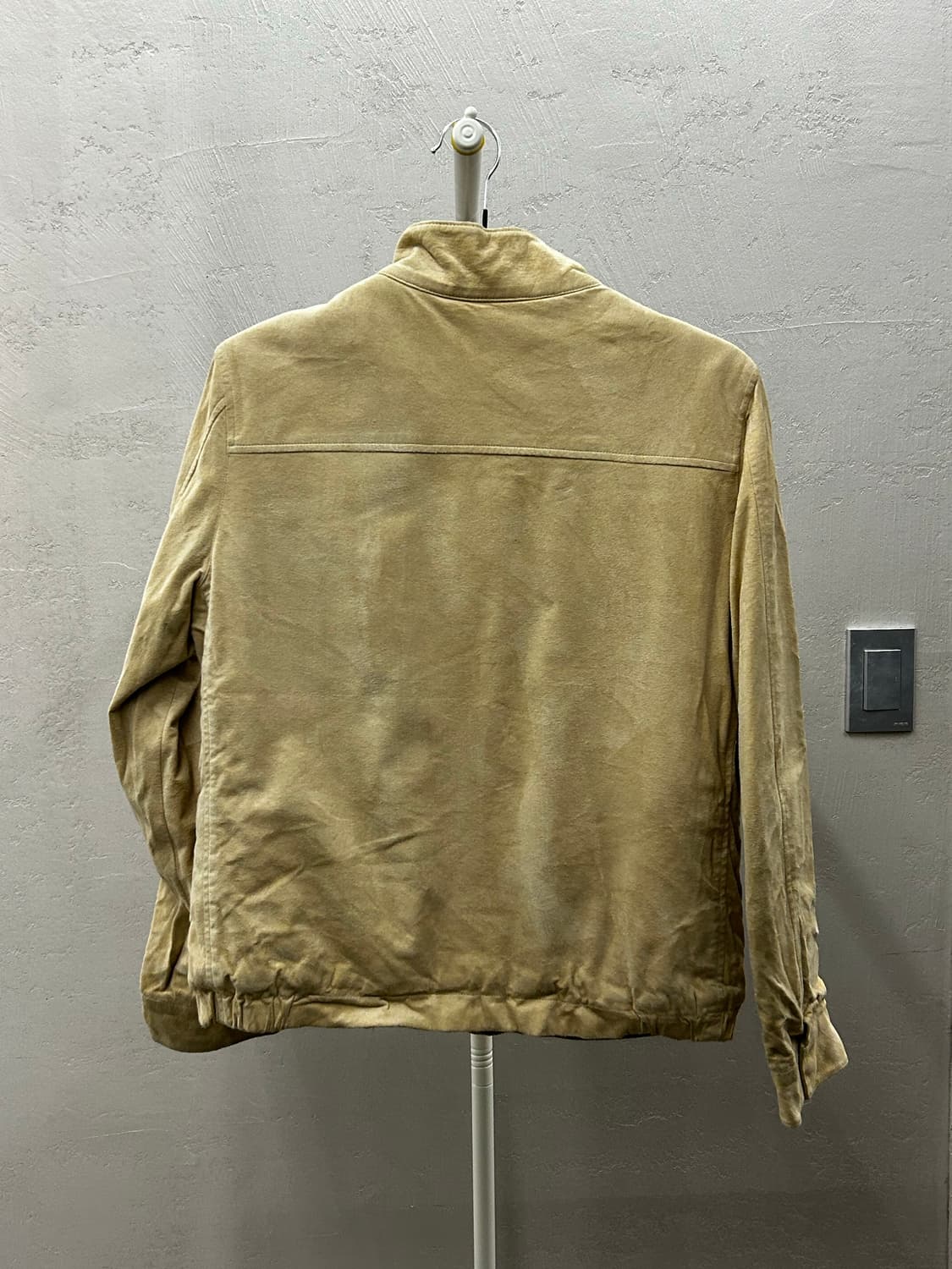 프리미엄 시스템(system) 카키색 스웨이드 여성 짚업 자켓 상품이미지3