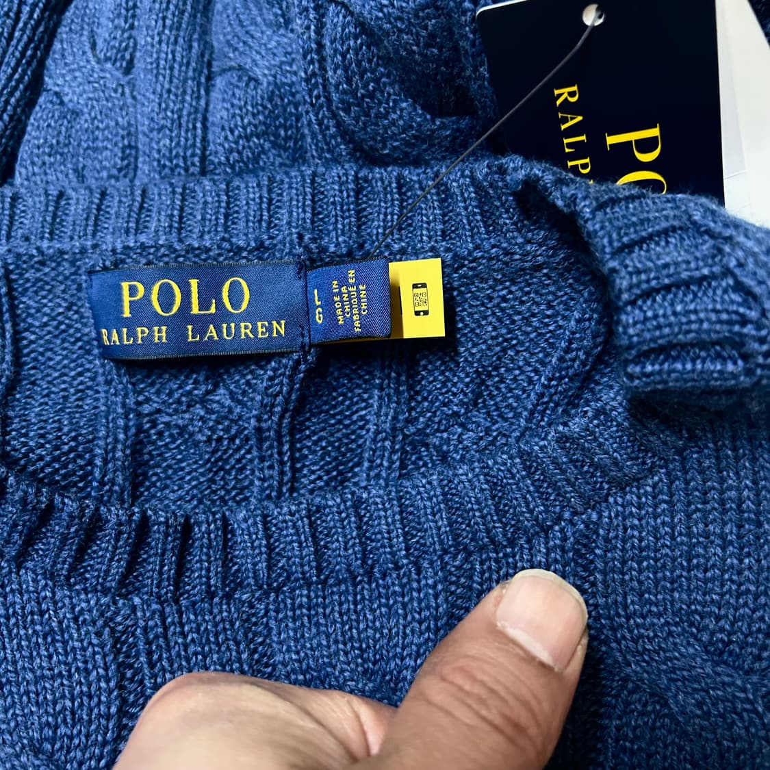 폴로랄프로렌 정품 해외판 케이블 니트 새제품 105-110 상품이미지4
