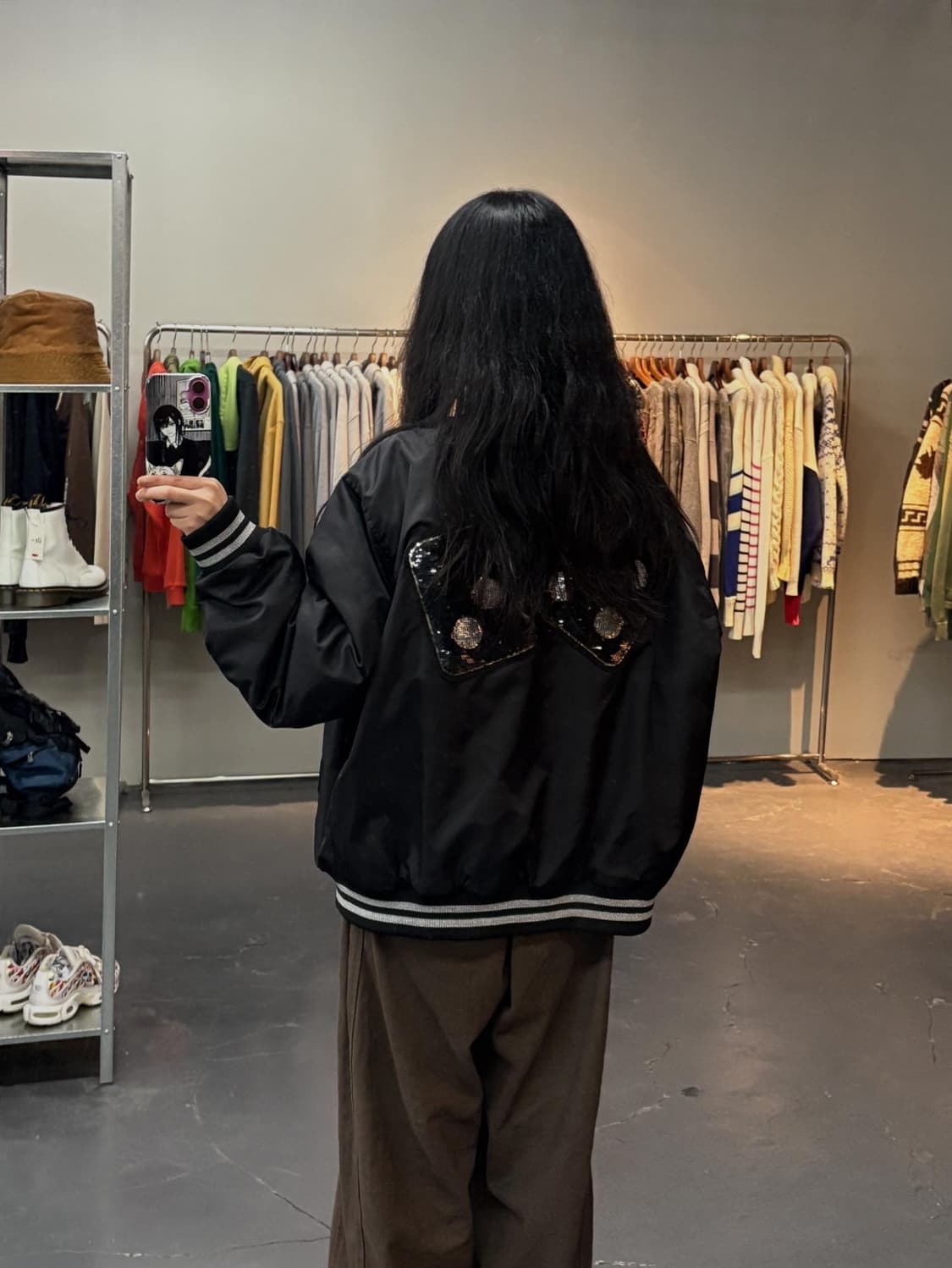 스투시 시퀸사틴 다이스 재킷 A2169 상품이미지1