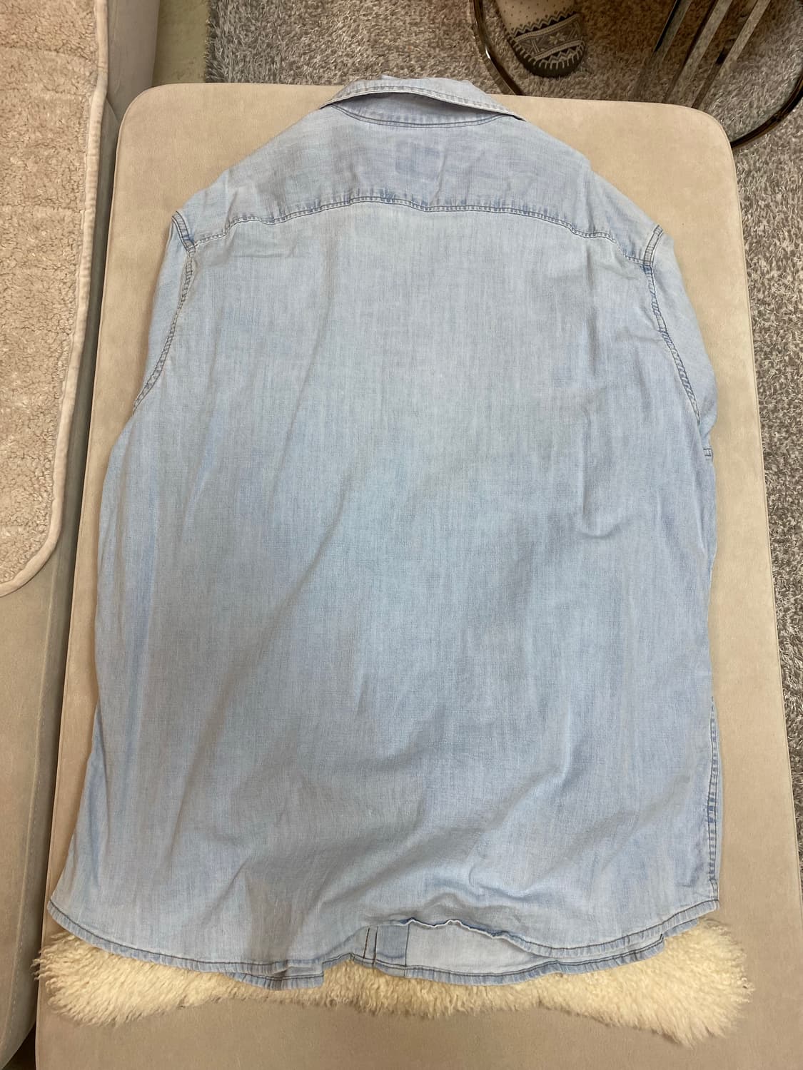 랭글러 wrangler 데님 셔츠 웨스턴 샴브레이 셔츠 2xl 상품이미지8