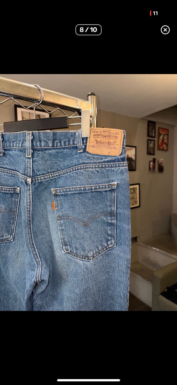 80s Levi's 517 USA flare denim pants 상품이미지5