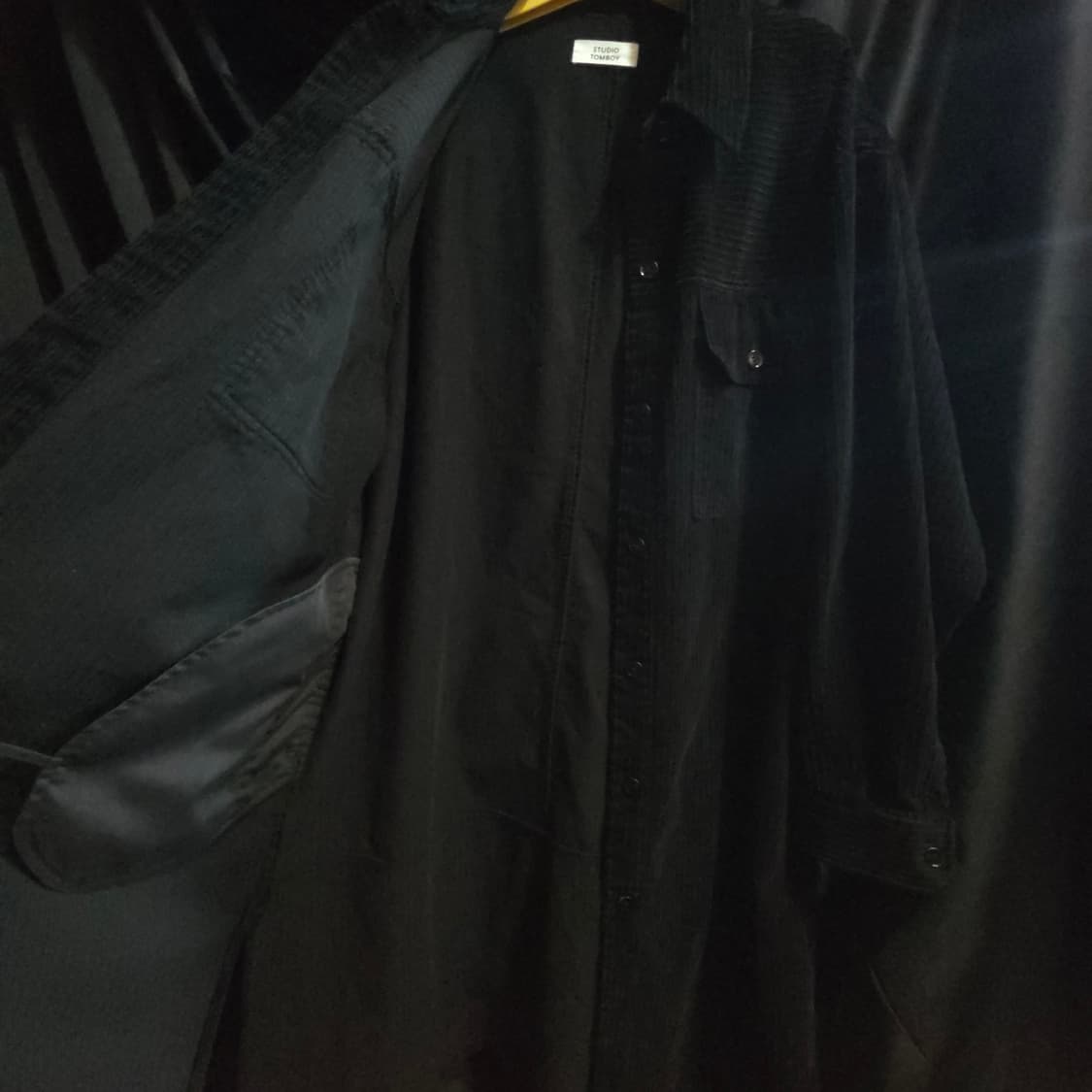 스튜디오톰보이 코듀로이 셔츠형 원피스 상품이미지4