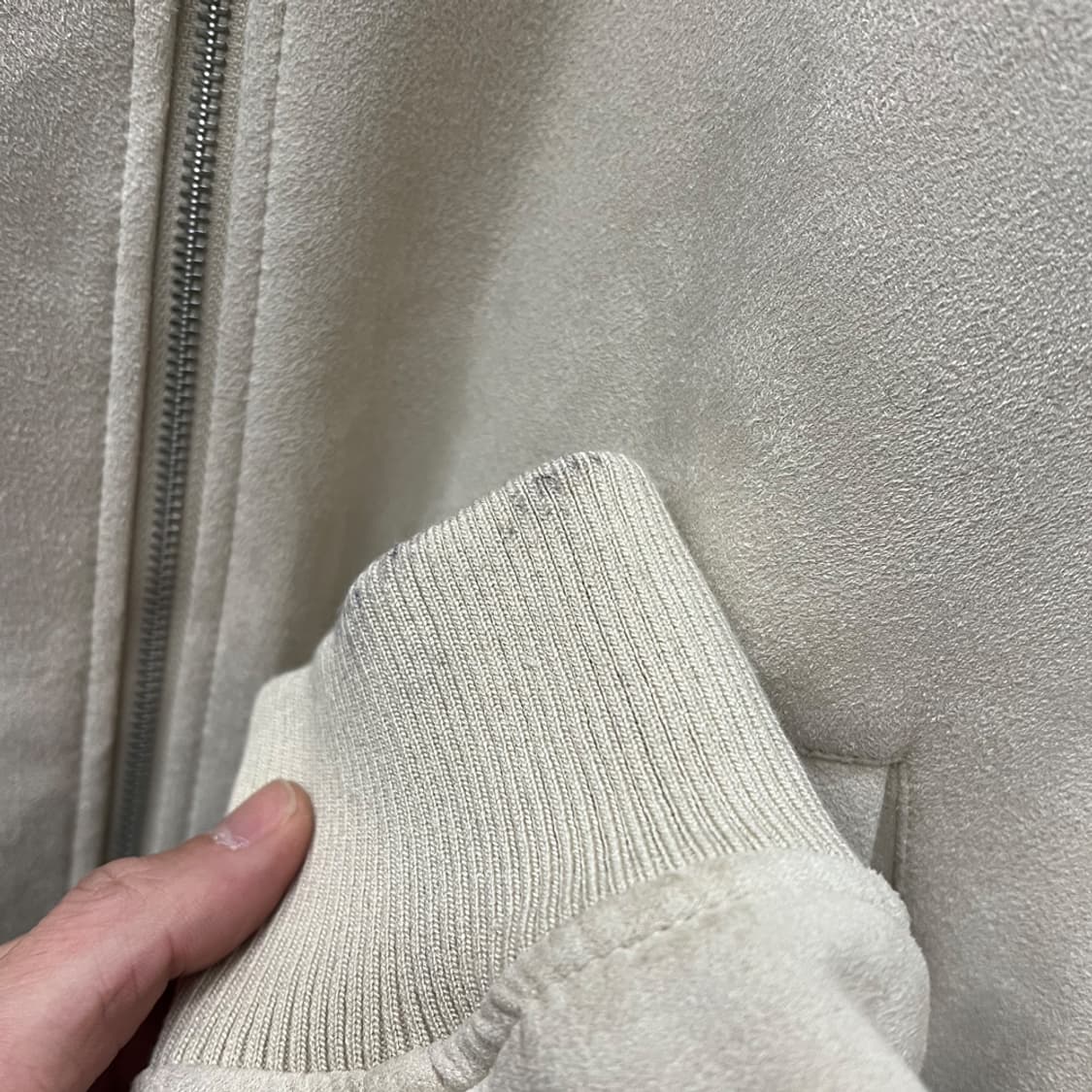 ZARA 자라 포우 스웨이드 봄버 자켓 해외 L 상품이미지5