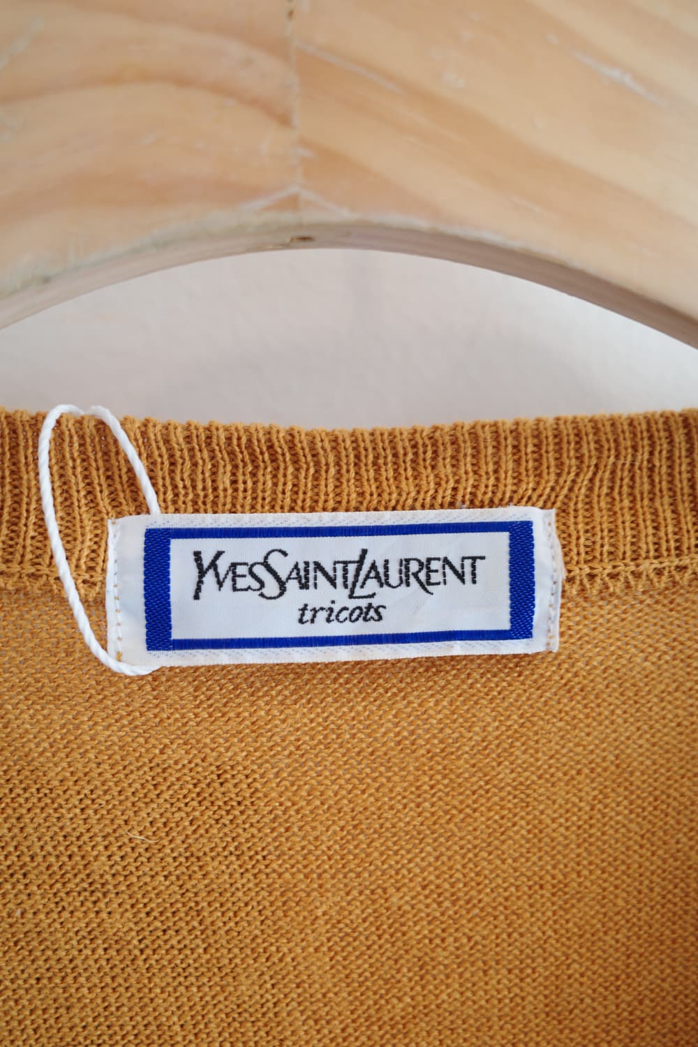 90s YvesSaintLaurent 입생로랑 빈티지 울&린넨 베스트 상품이미지3