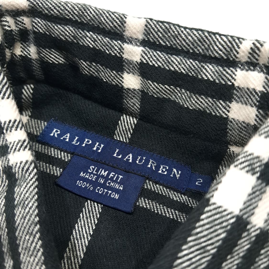 CL865 M 폴로 블랙 클래식 웨스턴 체크 셔츠 남방 상품이미지3