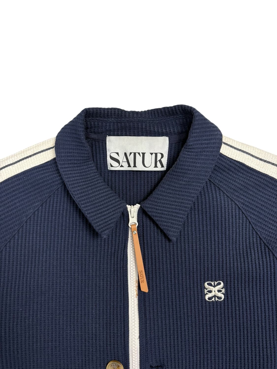 세터 로턴 와플 칼라 트랙 집업 자켓 네이비 상품이미지5