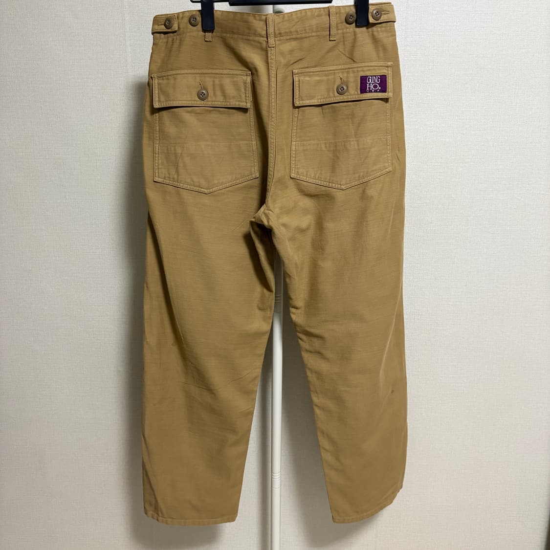 궁호 백사틴 퍼티그팬츠 / 베이지, M(32) 상품이미지6