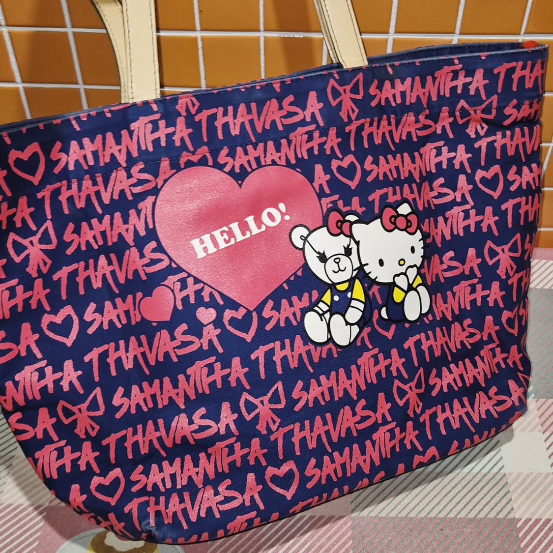 사만다타바사 x 키티 콜라보 빅 쇼퍼백 상품이미지9