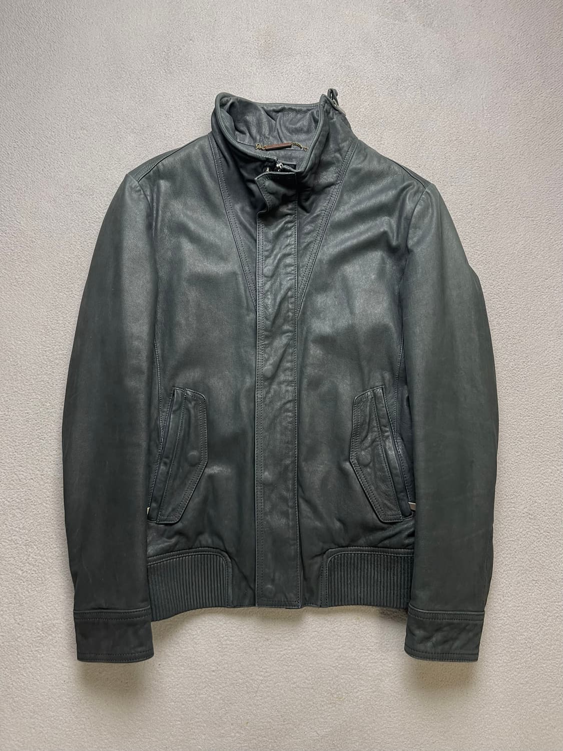[95] 지오지아 하이넥 레더자켓 - 양가죽자켓 상품이미지1