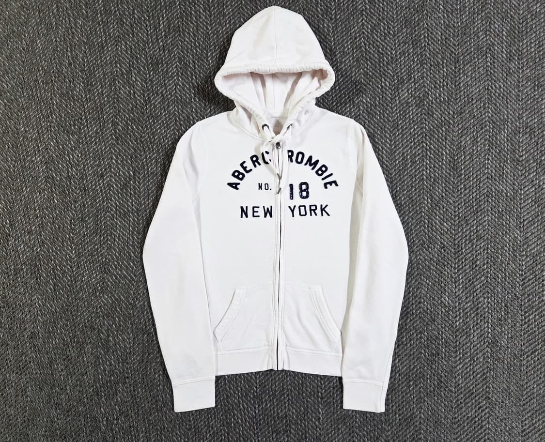 아베크롬비 화이트 후드집업 상품이미지1