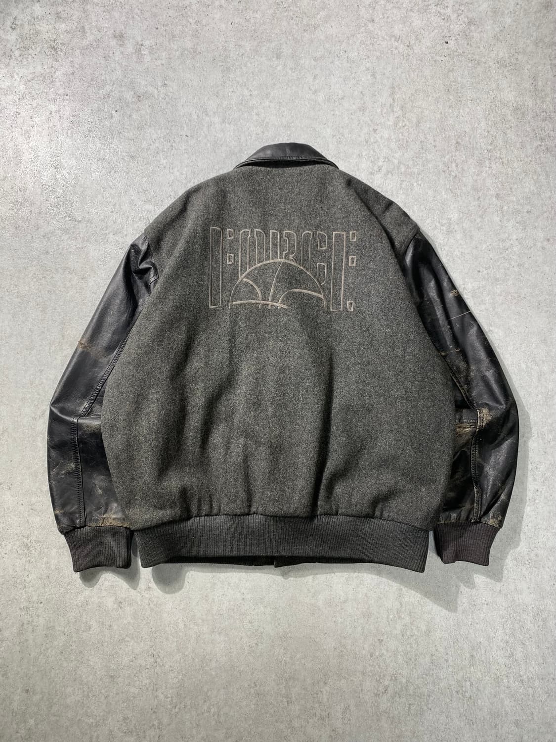 [L-XL] 90s Nike 나이키 디스트레스드 울 레더 바시티자켓 상품이미지5