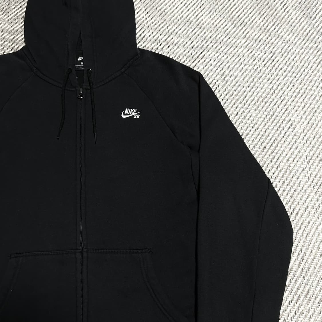 [M] Nike sb 나이키 SB 블랙 면 후드집업 자켓 상품이미지2