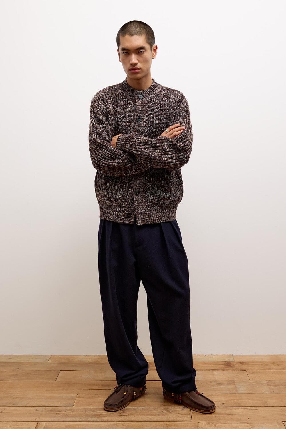 (M) After Pray Terre Intarsia Cardigan 상품이미지1