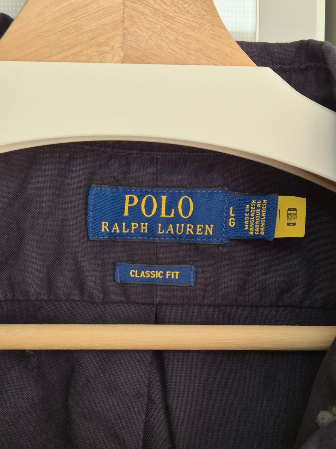 폴로 가먼트다이 옥스포드 셔츠 네이비 클래식핏 L 상품이미지3