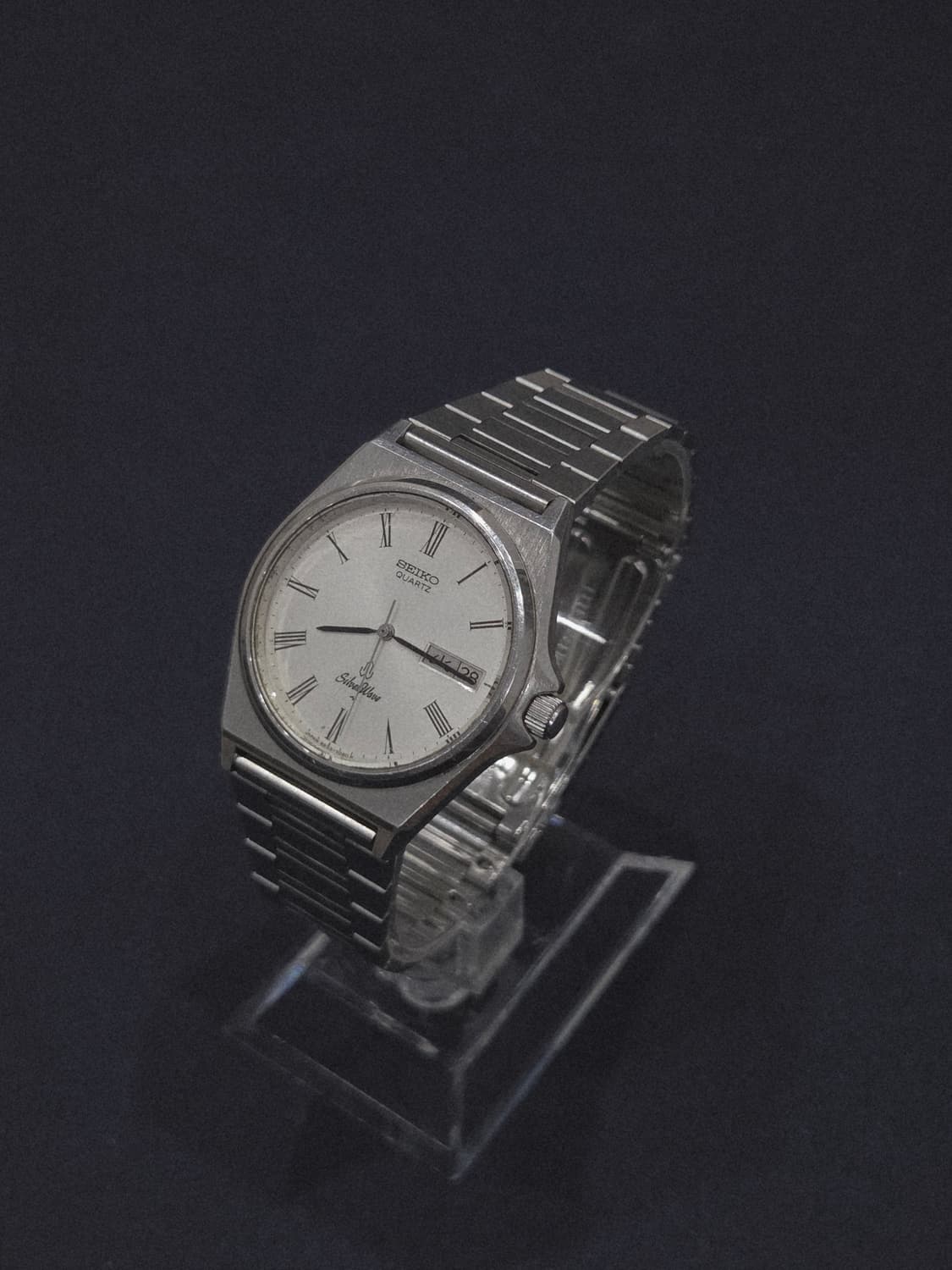 80s 빈티지 세이코 실버웨이브 쿼츠 로만 다이얼 (5933-7020) 상품이미지6
