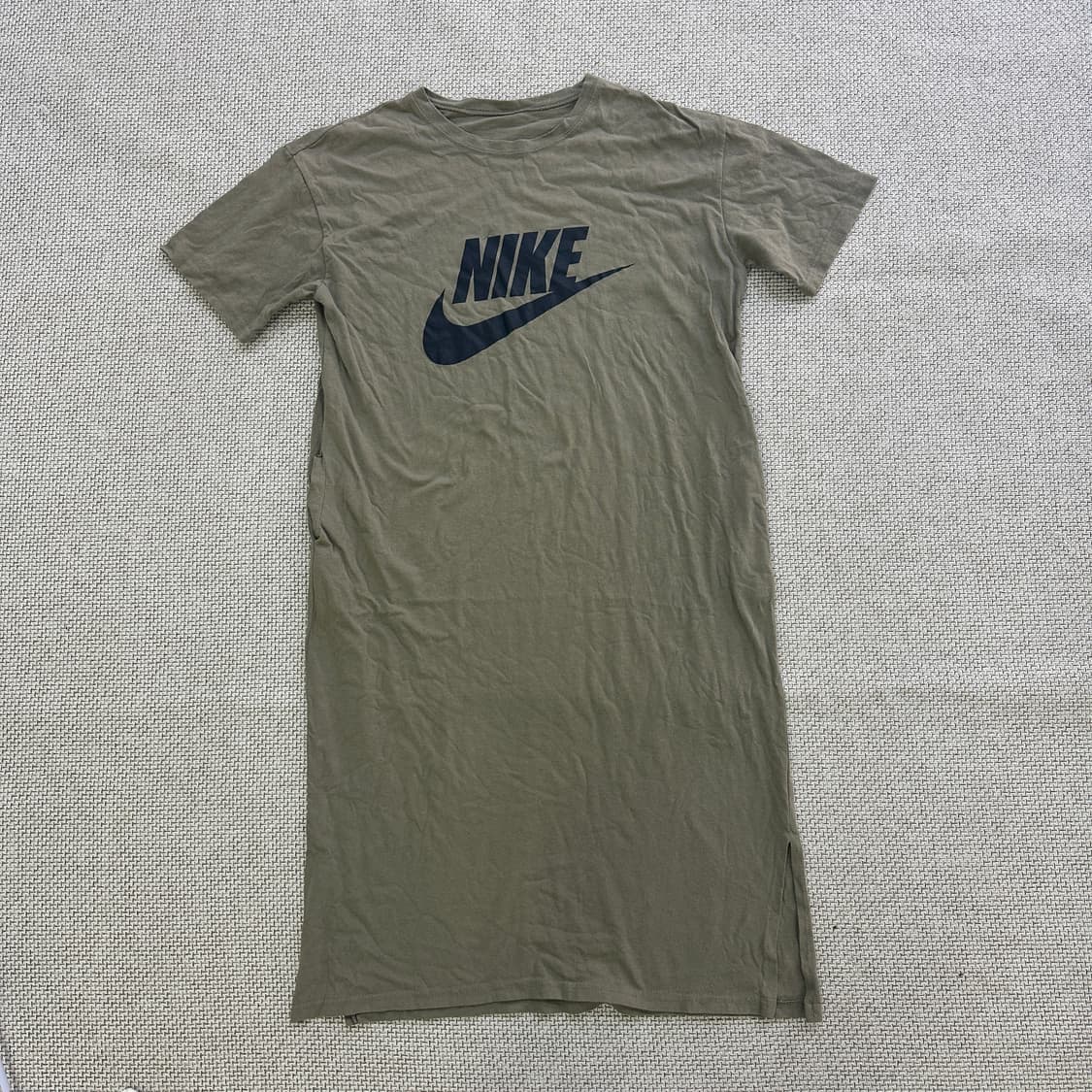 실측확인 빈티지 카키 원피스 0414D 상품이미지1