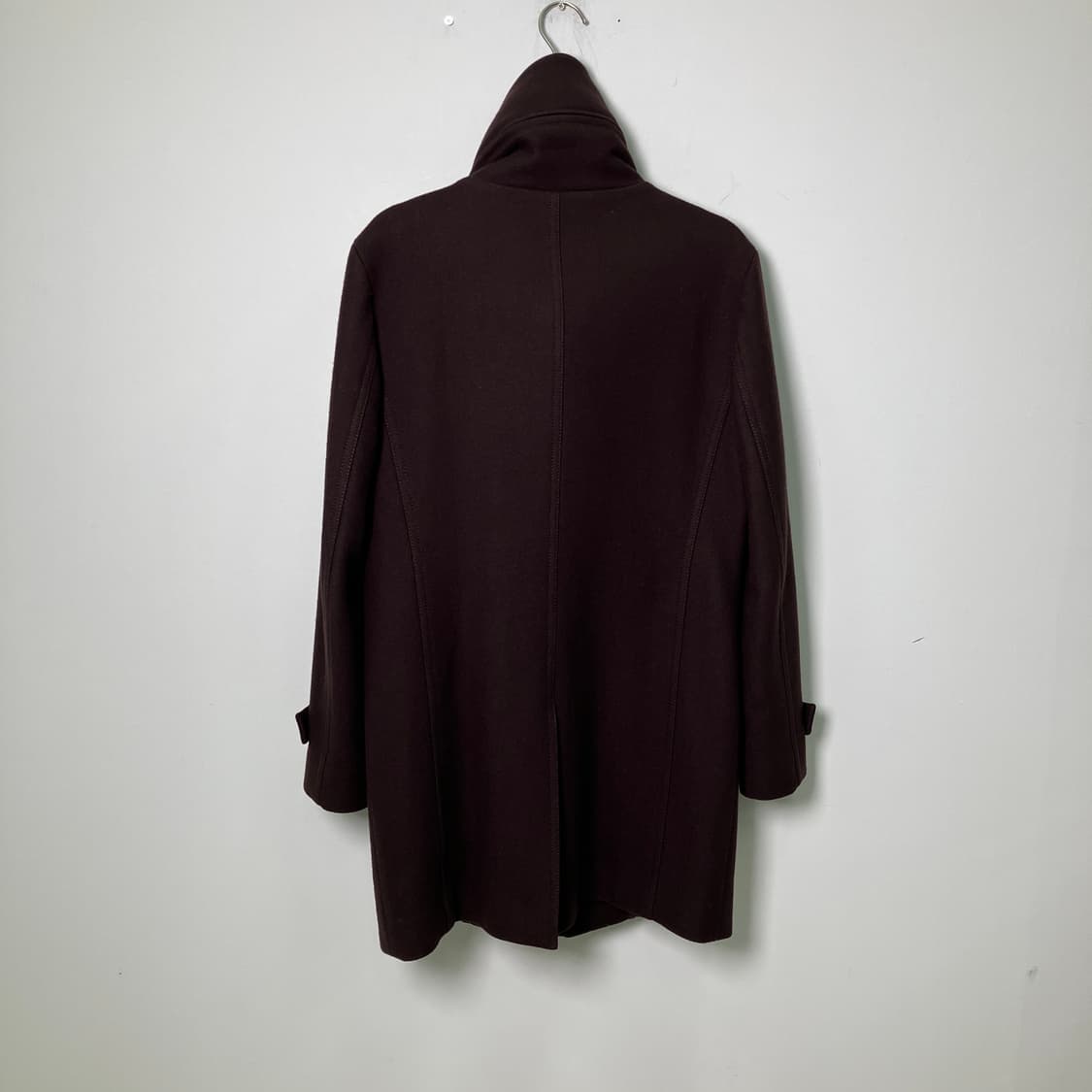 우영미 브라운 하이넥 코트 상품이미지2