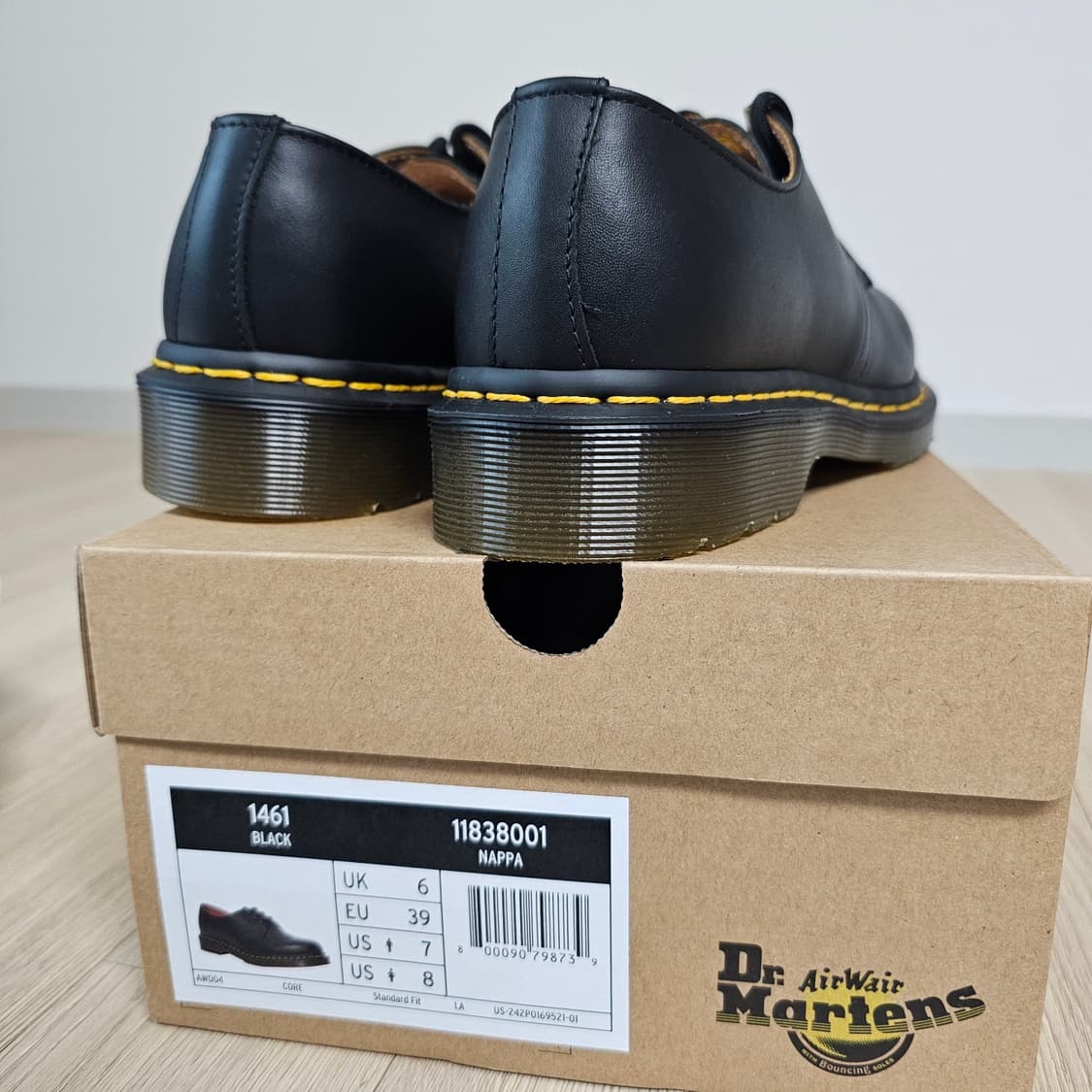250 새제품) 닥터마틴 1461 나파 무광 구두 워커 11838001 상품이미지4